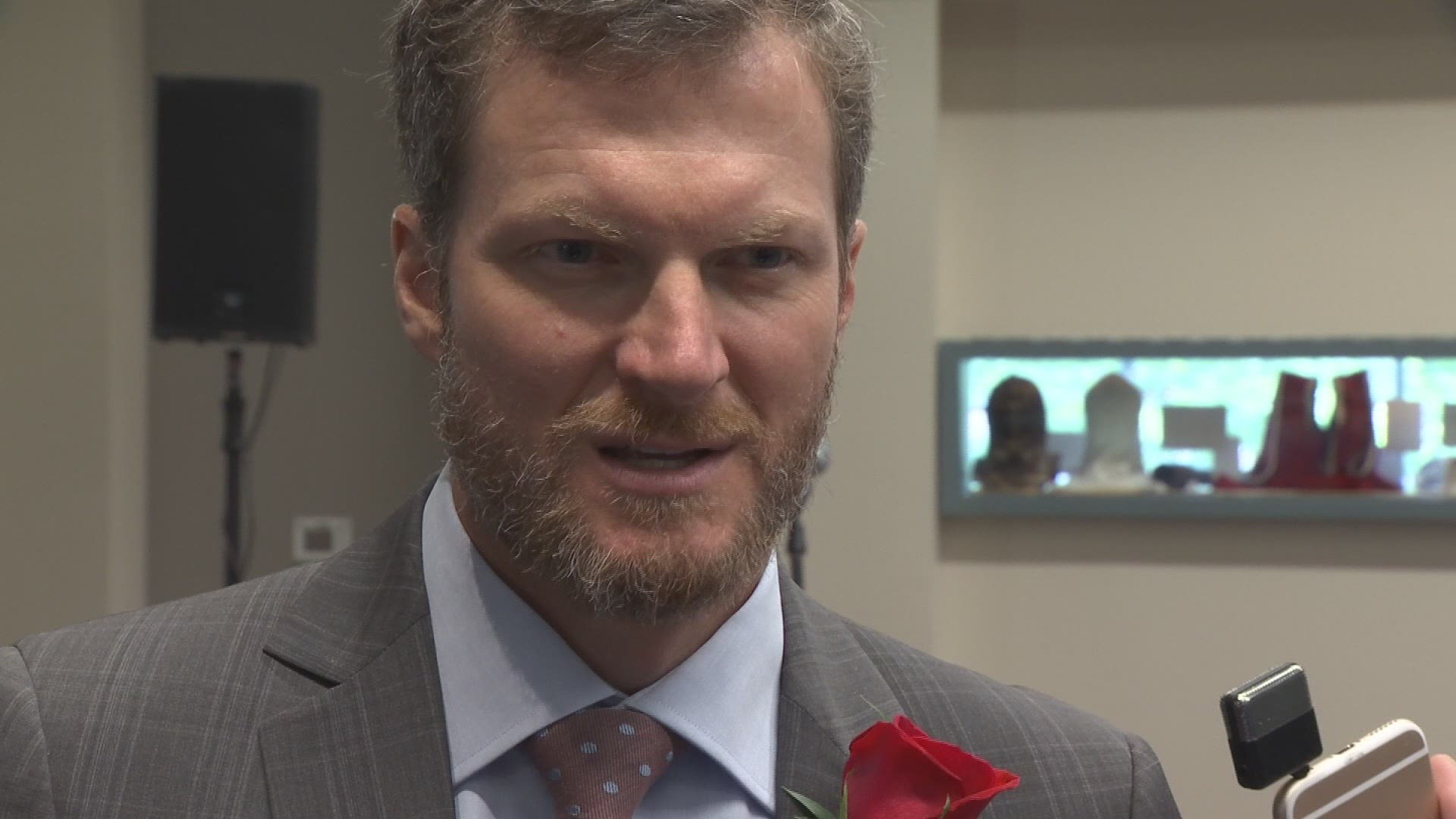 Former NASCAR driver Dale Earnhardt Jr. was one of 12 sports legends inducted into the 2019 North Carolina Sports Hall of Fame Friday in Raleigh.