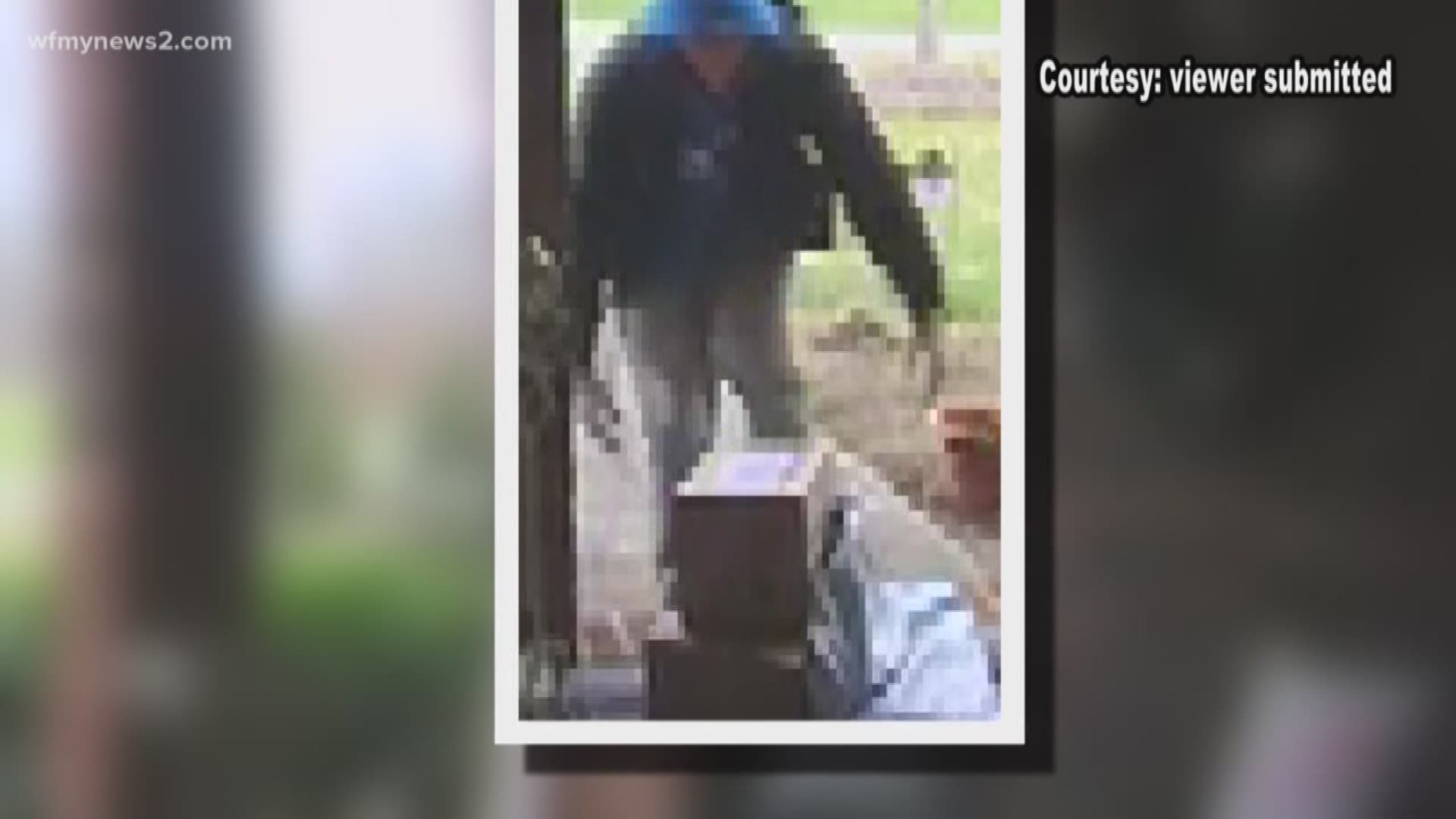 Deputies say a suspected porch pirate had been stealing packages for the past couple of weeks.