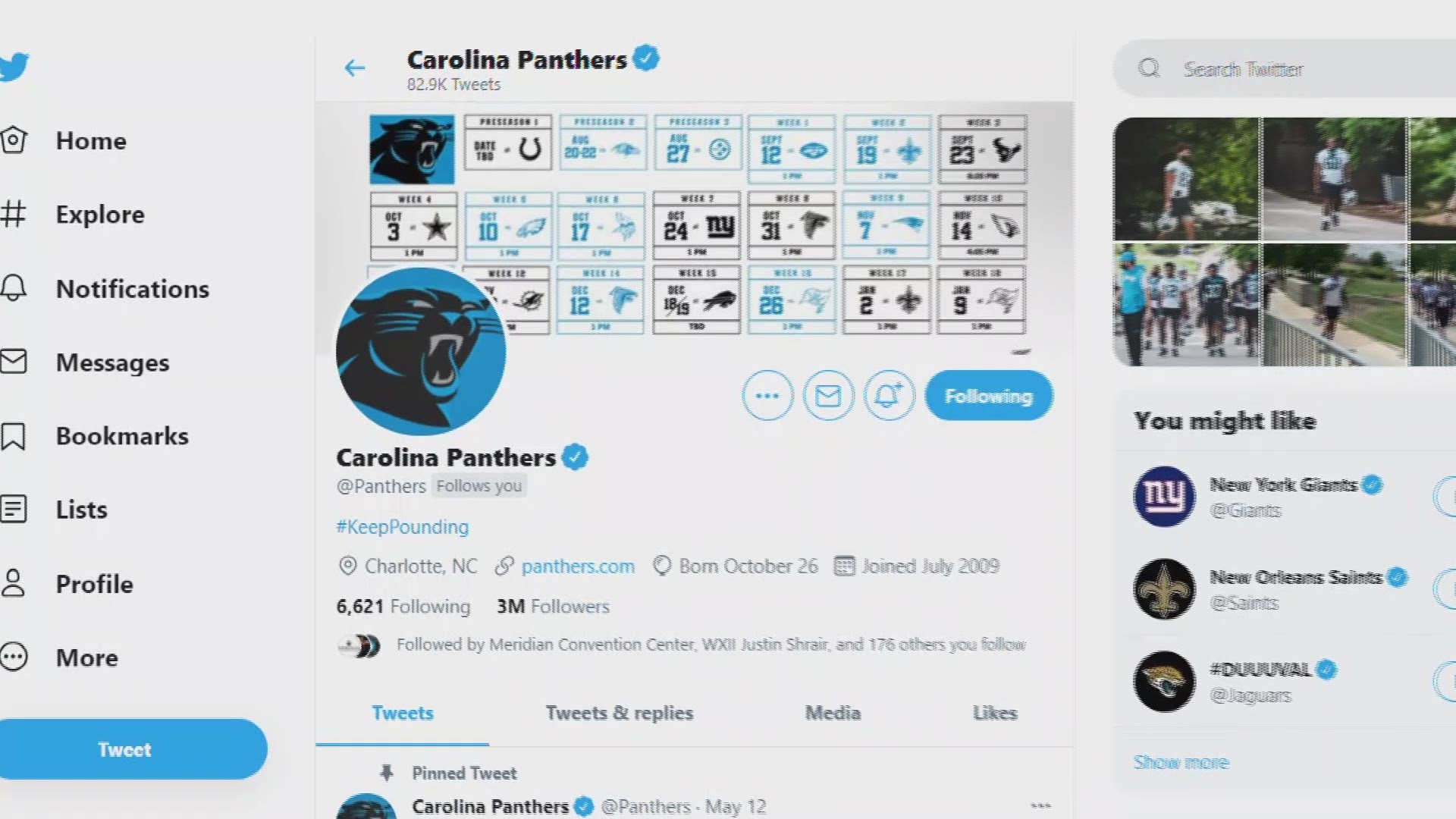 Panthers digital team creates 2021 schedule release video