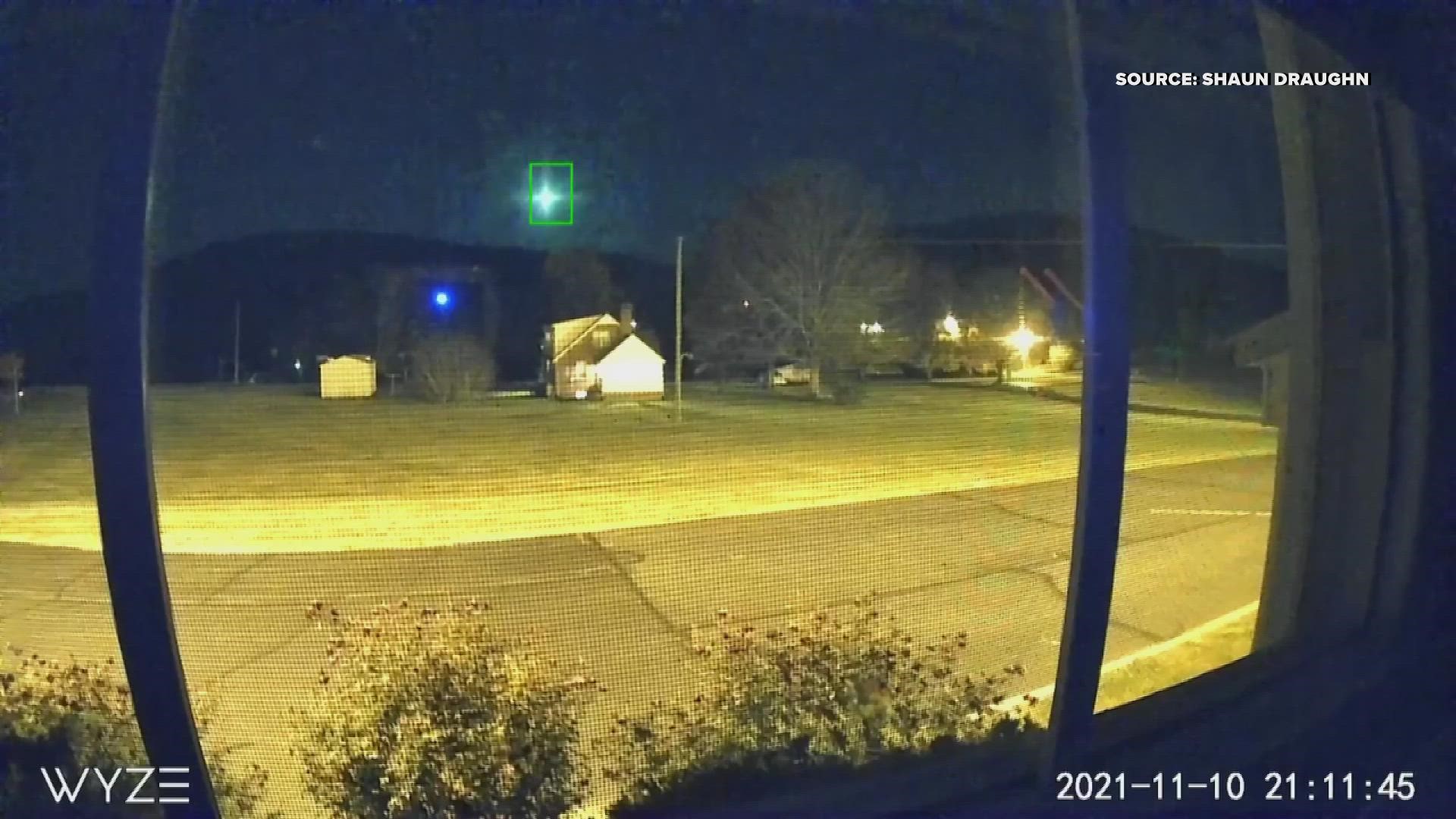 Did you see a meteor flashing over the sky Wednesday night?