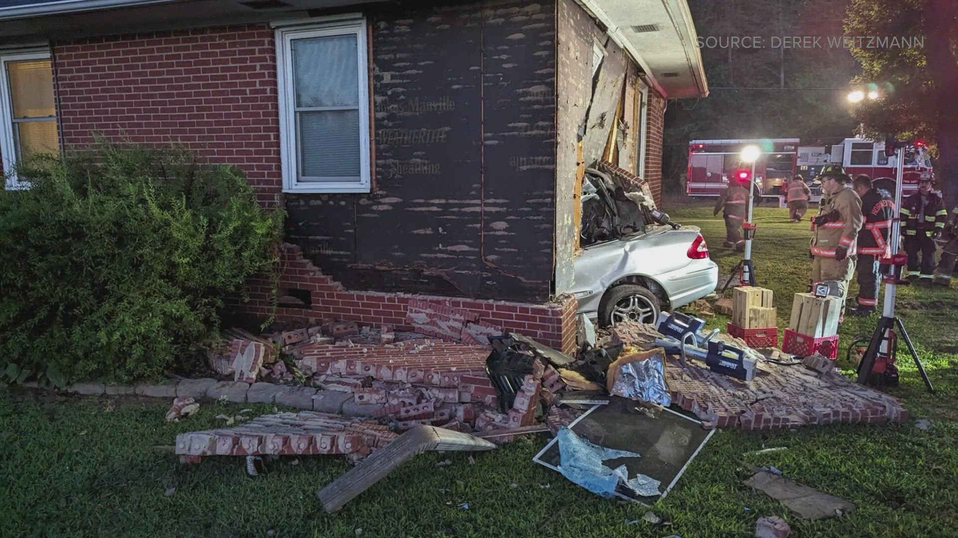 State Highway Patrol says 18-year-old Grant Anderson crashed into a Kernersville home along NC 66 Sunday.
