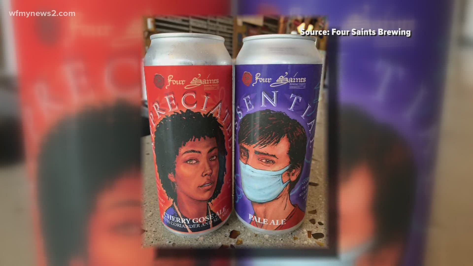 Businesses around the Triad have shown their appreciation to front line workers. One Triad brewery features essential workers on their cans.
