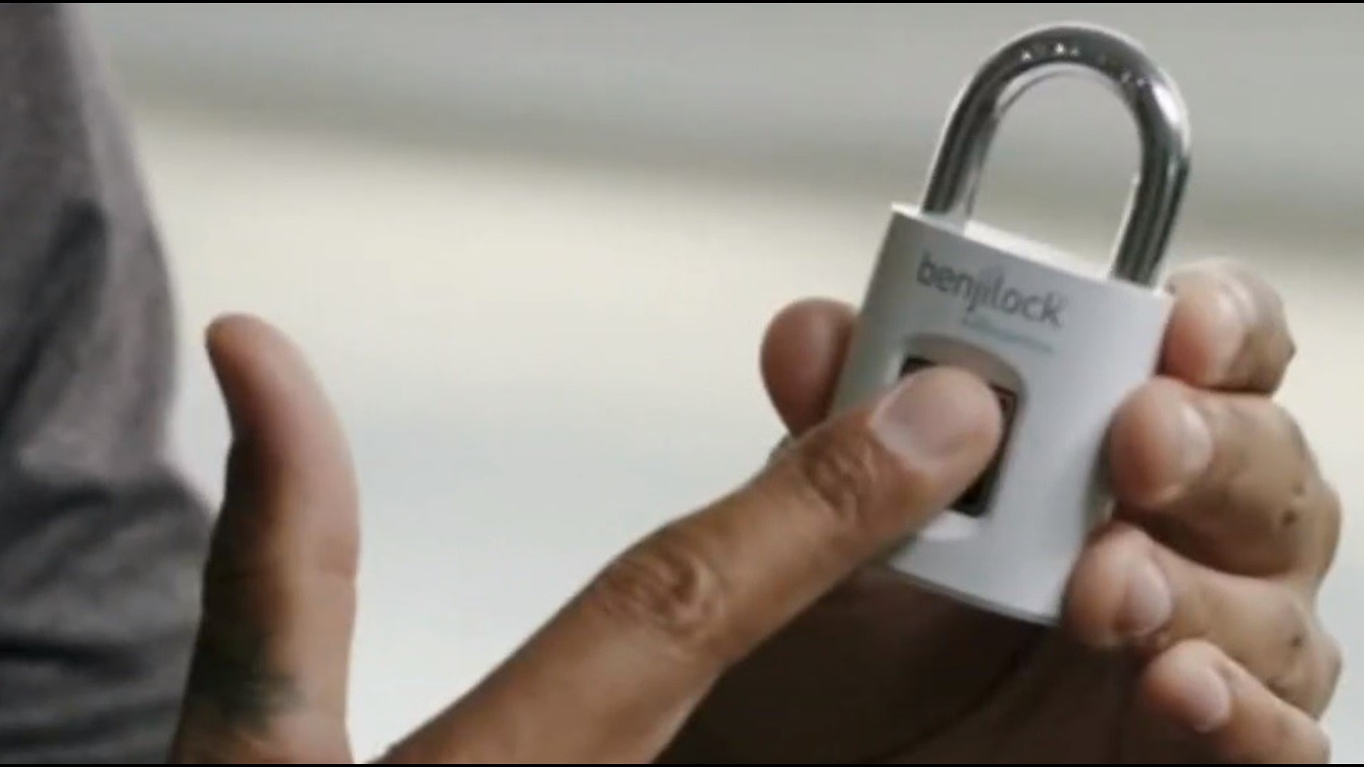 A new product that uses your fingerprint instead of a key or combination.