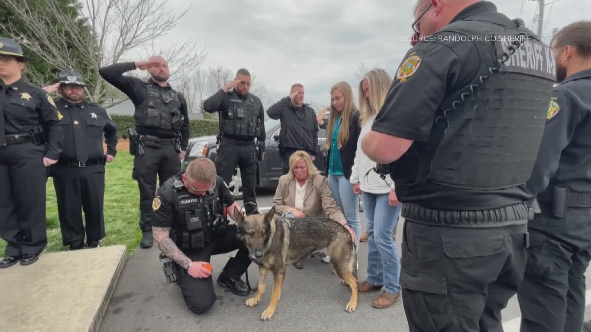 The sheriff's office held a ceremony to celebrate her life, work, and accomplishments.