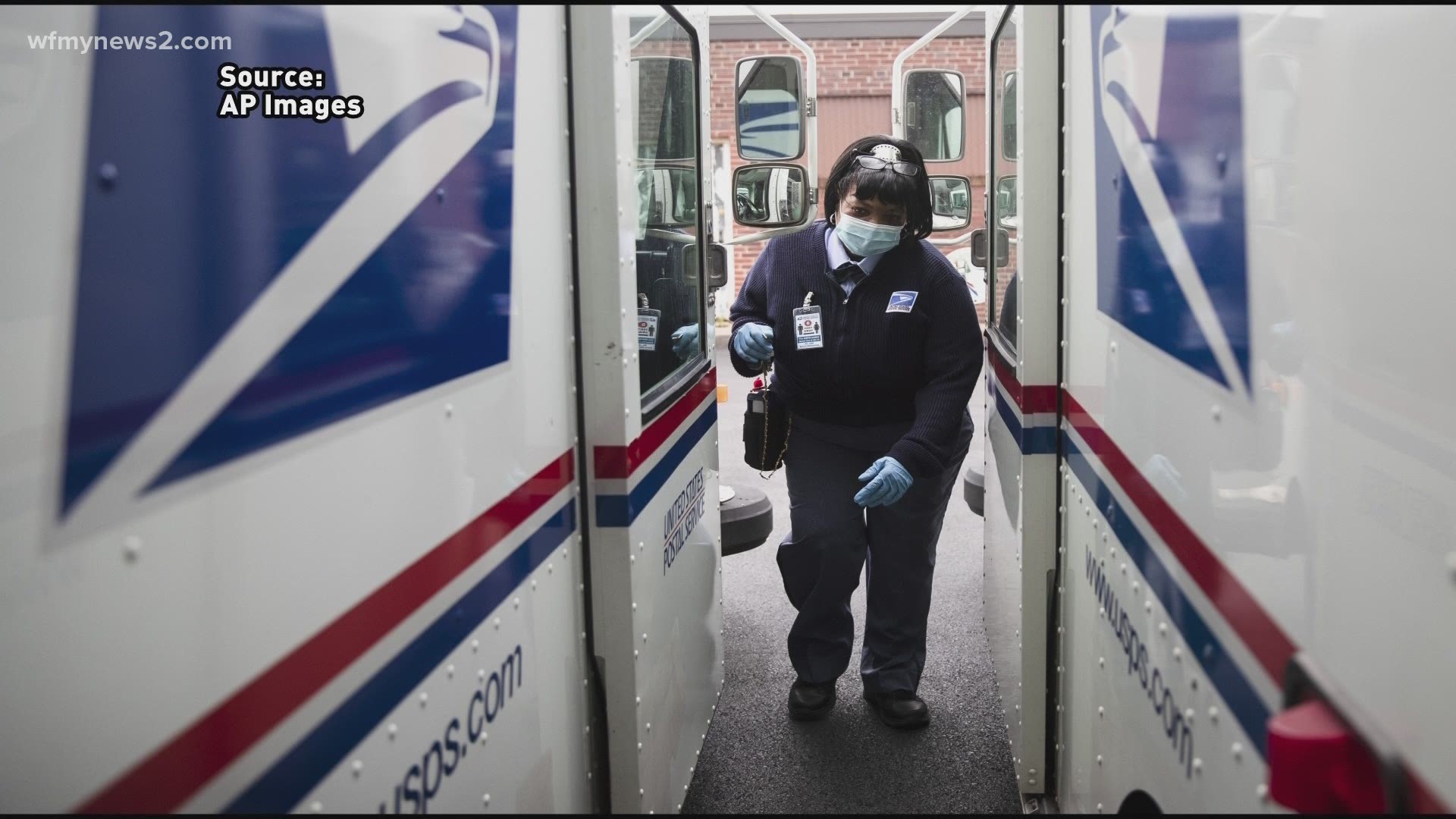 Because the coronavirus spreads so easily, postal workers say to wait until after they drop off your mail to leave your home.