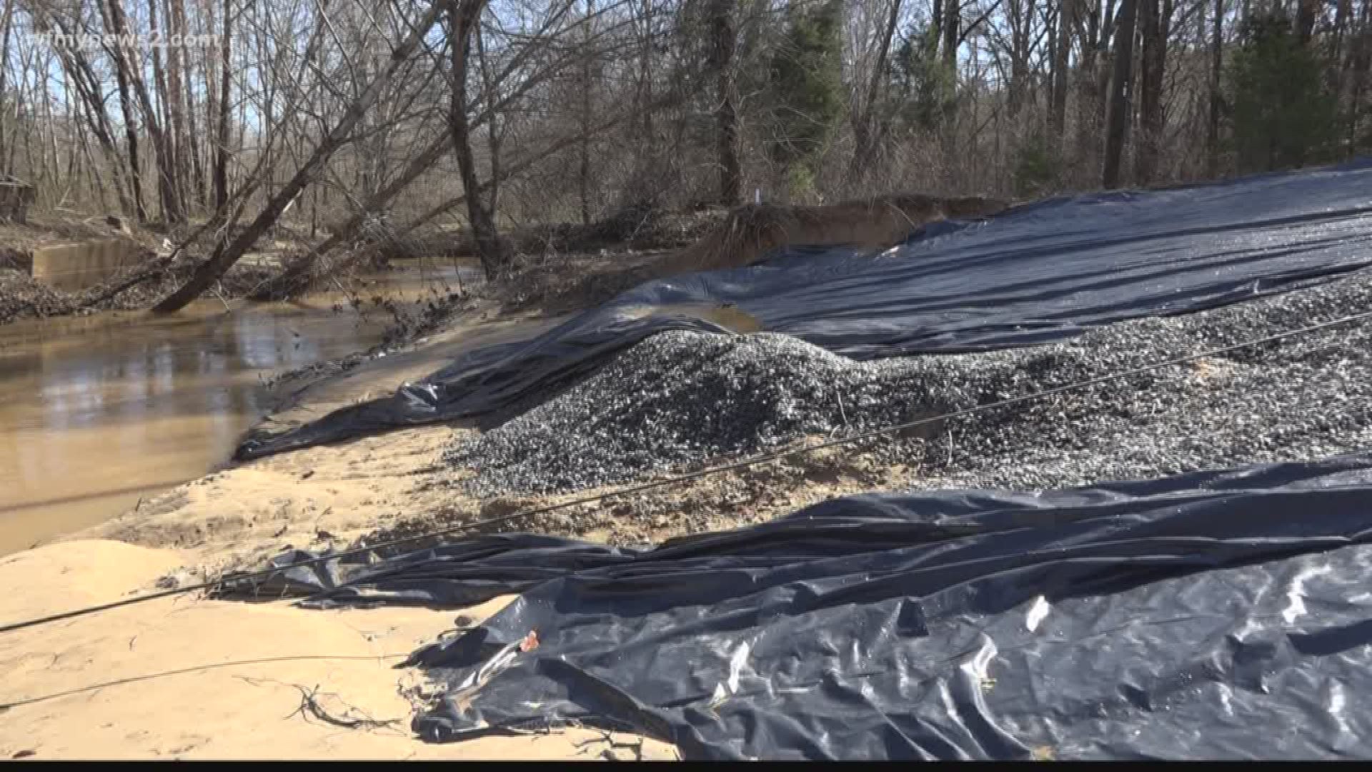 Or in this case a culvert over a washed out road