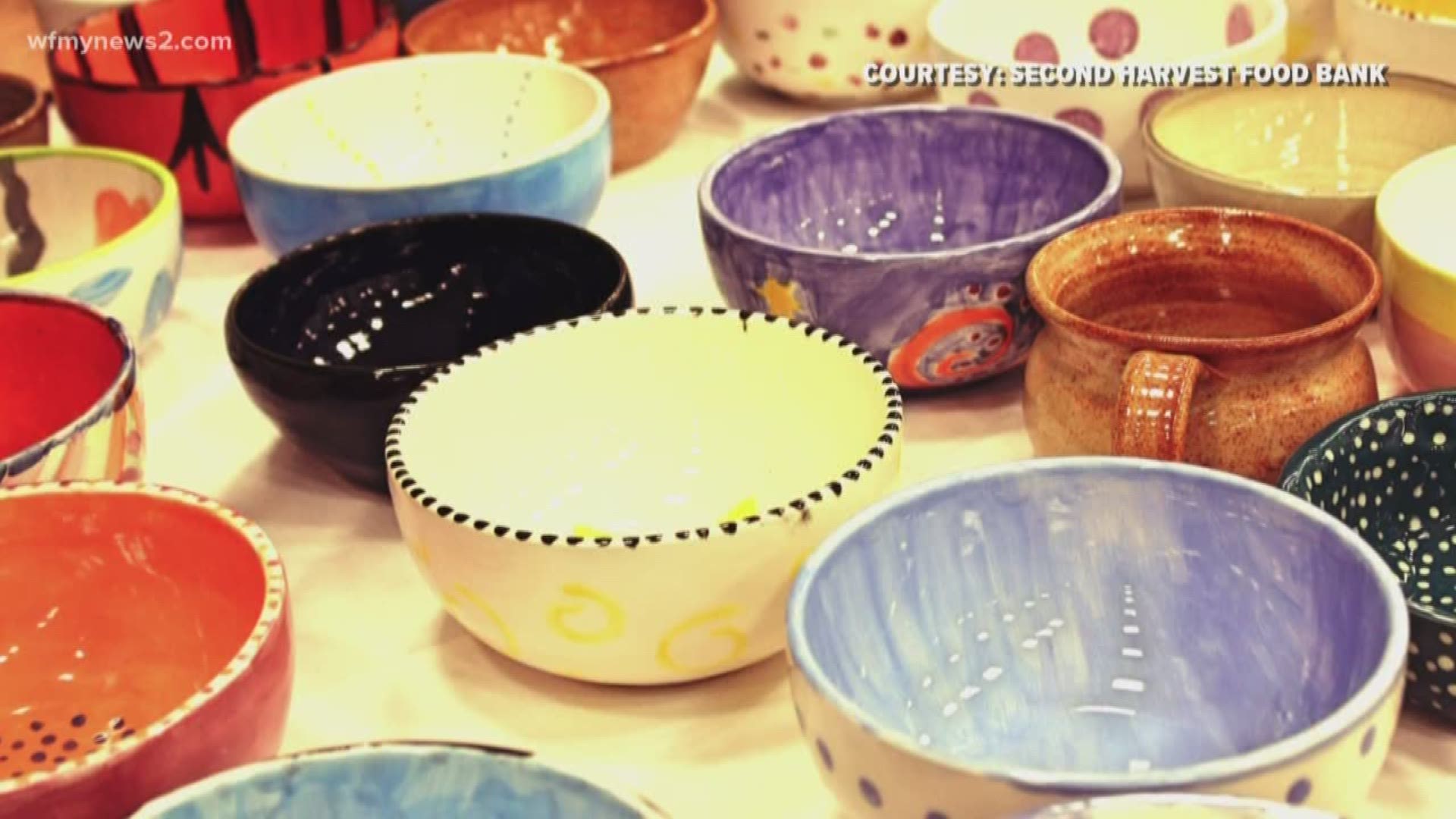 Second harvest food bank's annual Empty Bowls event is tonight and tomorrow. Local restaurants donate pots of their signature soups, and local potters donate handcrafted bowls.