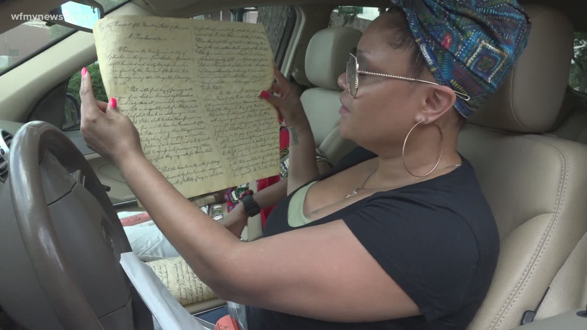 Greensboro mom, Lakiesha Shaw, is making sure her son knows all about Juneteenth. She took him on a walk through history.