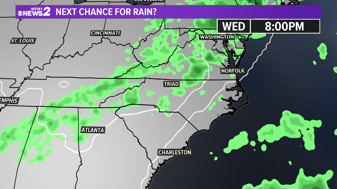 FORECAST: Rain Chances Increase Late This Week | wfmynews2.com