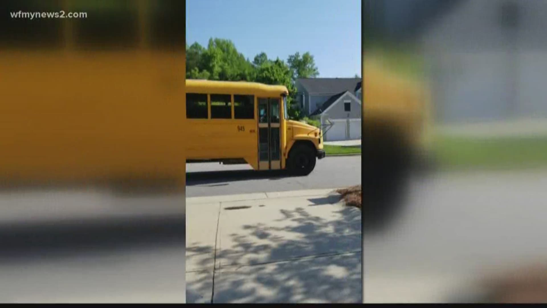 Caught On Camera: Speeding Triad School Bus