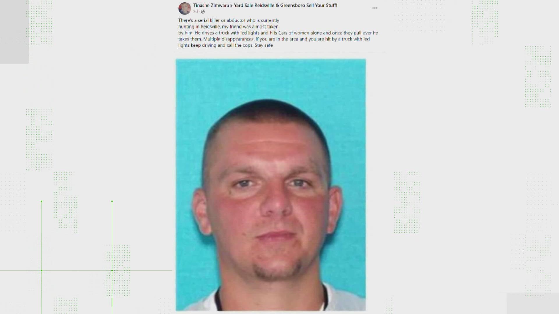 The Rockingham County Sheriff investigates serial killer posts circulating online.