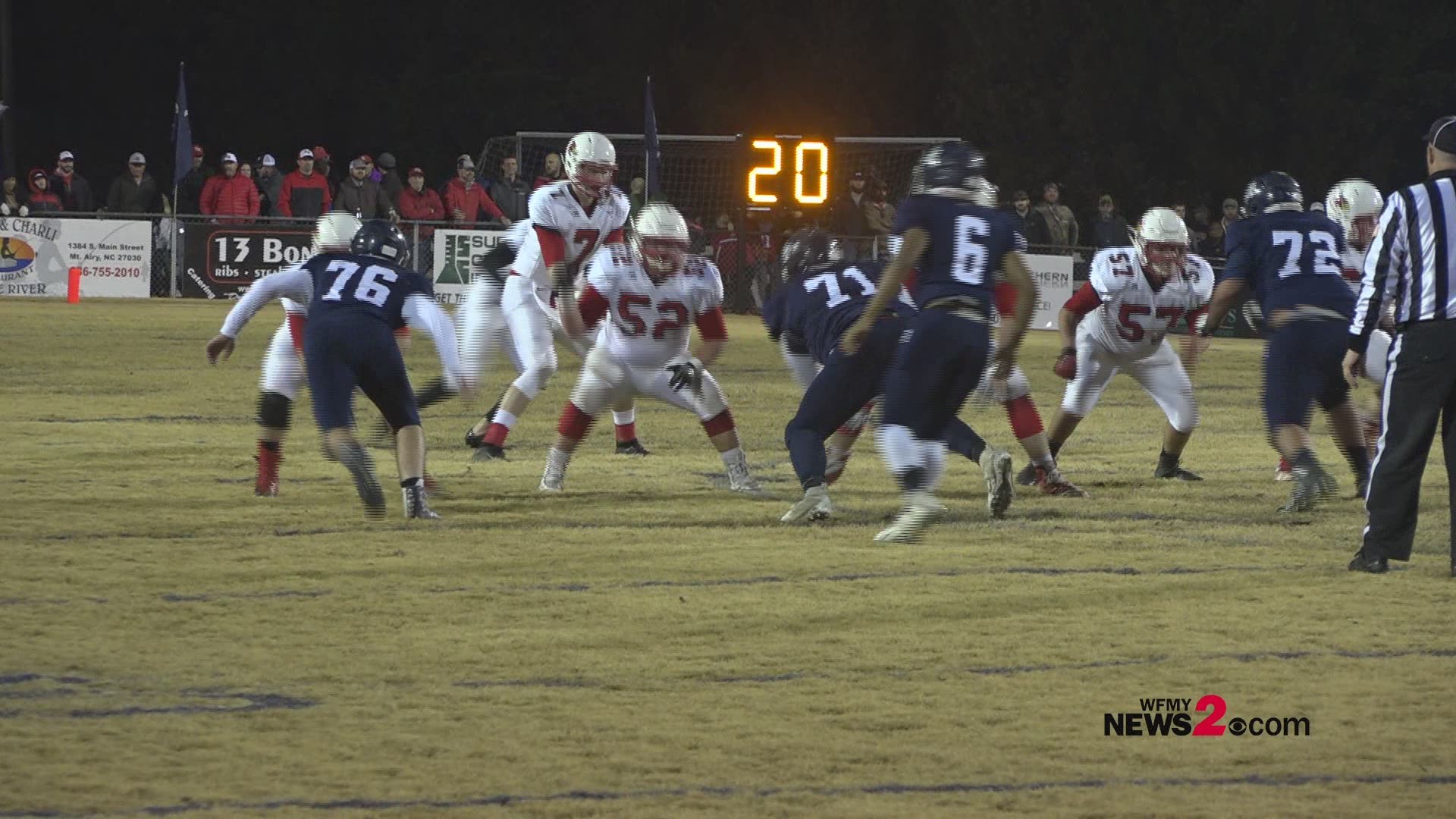 East Surry shuts out Mount Airy 40-0.