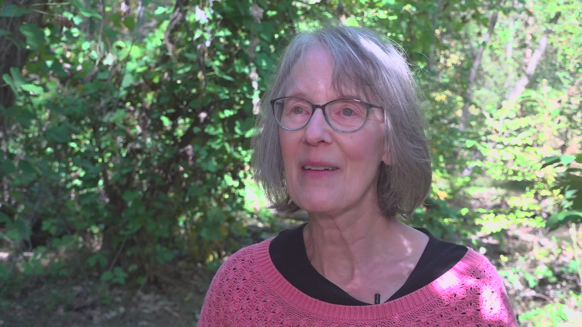 Liz Bulkley resorted to a creek to bathe after she was left without water for weeks.