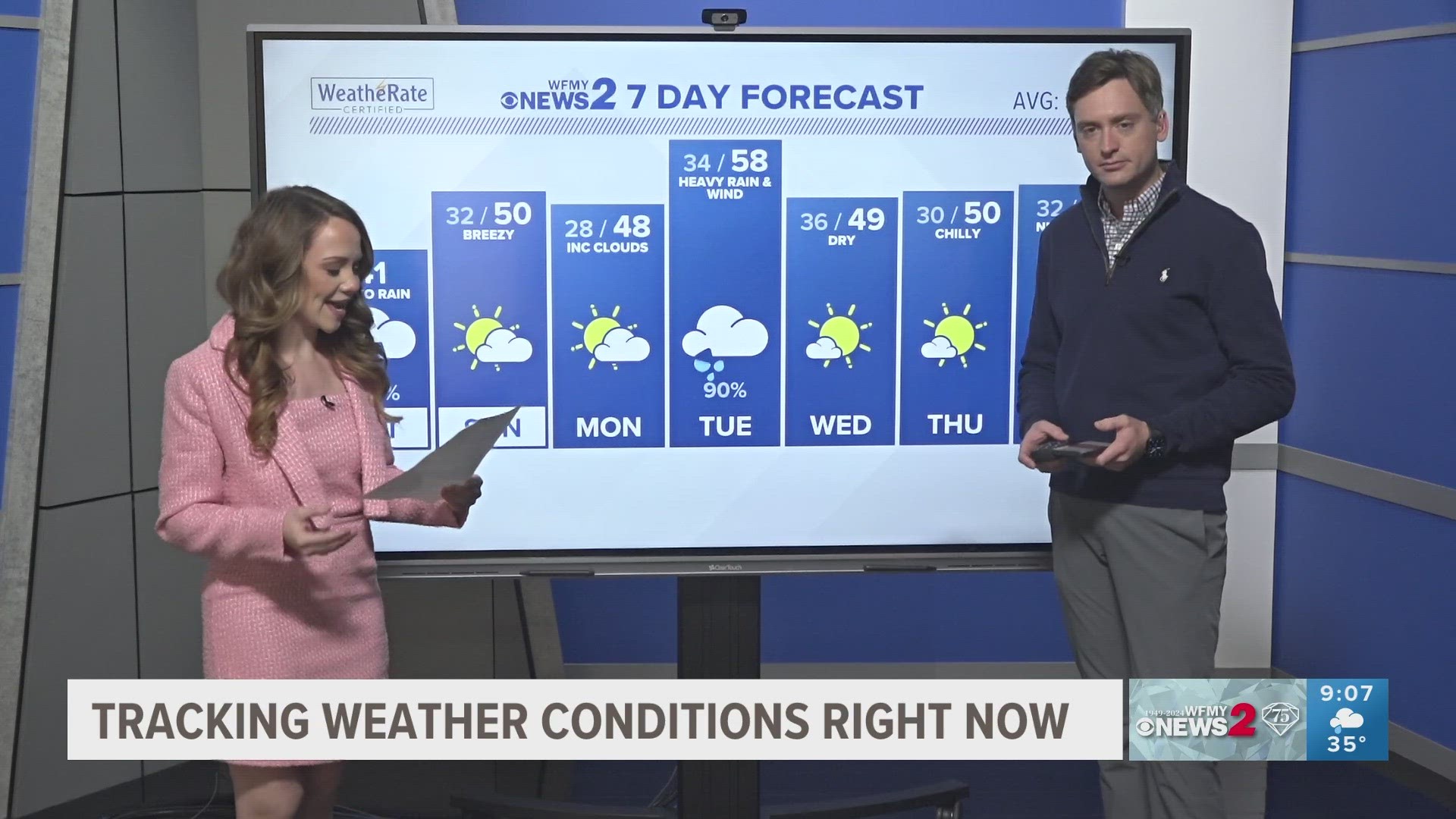 Meteorologist Christian Morgan gives latest update on weather in the Triad area.