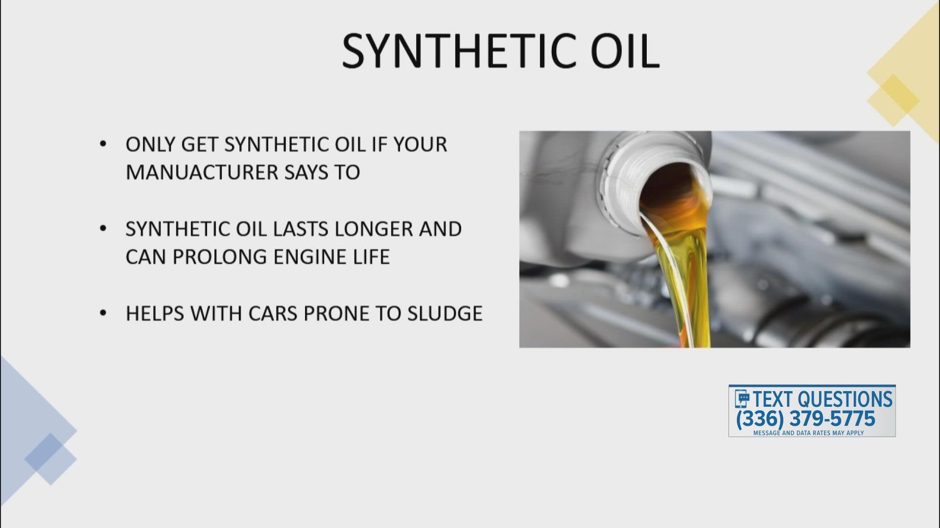 Top Questions About Synthetic Oil