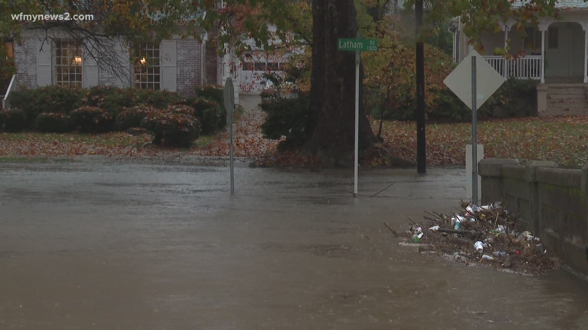 Water is starting to recede in several flooded Greensboro neighborhoods.