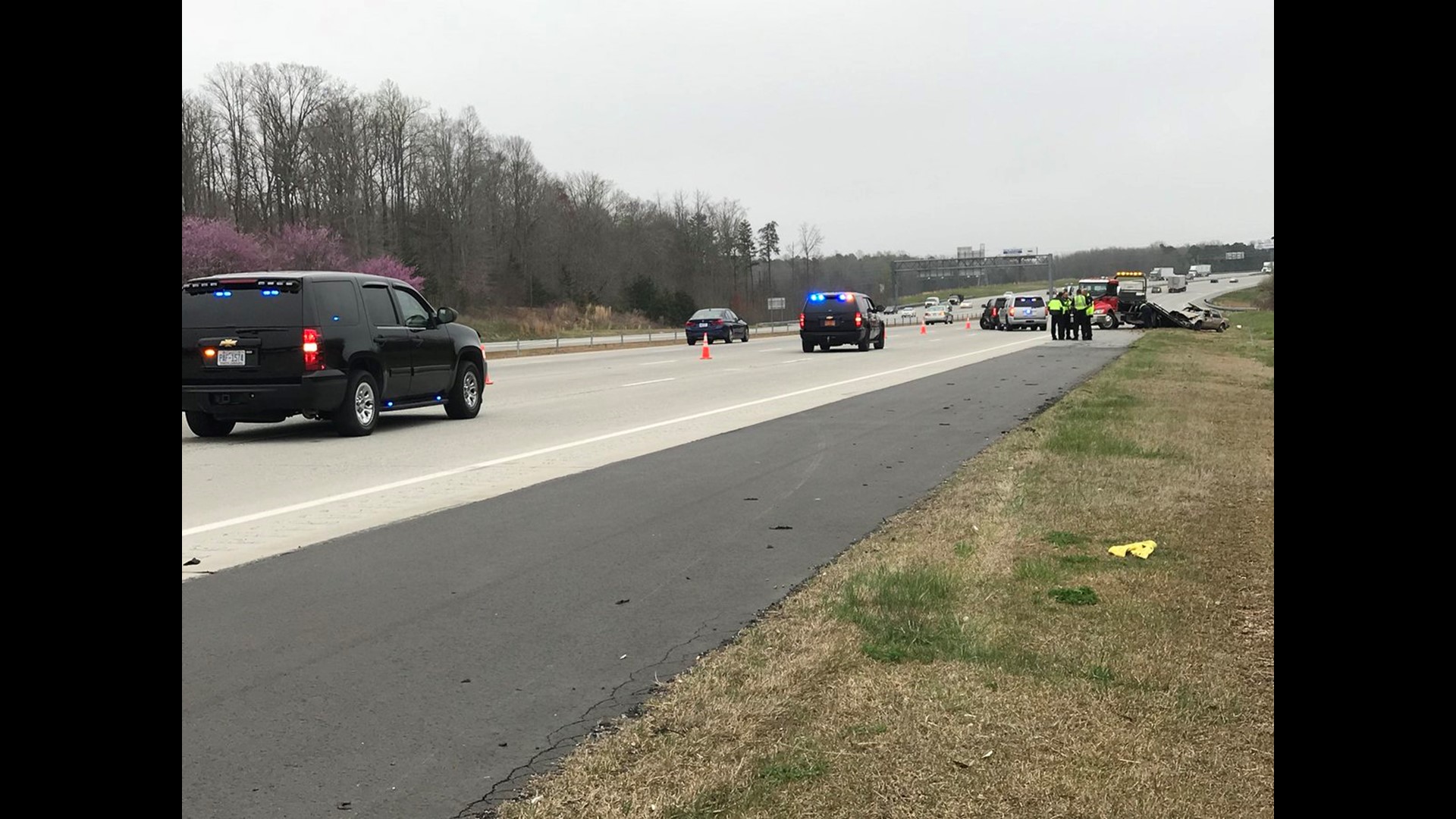 Man Dies After Car Overturns on I85 in Greensboro