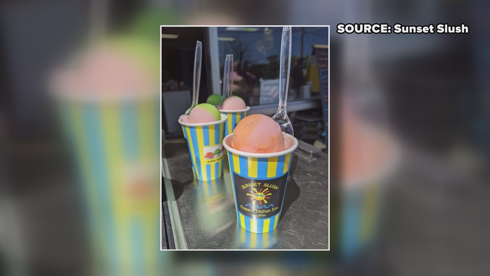 Sunset Slush visits local neighborhoods with their event cart. The High Point company says it’s great to see families enjoy a slushy while social distancing.