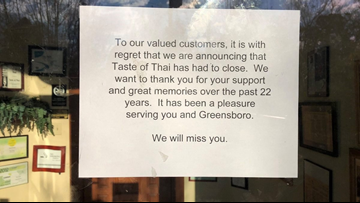 Taste Of Thai Closes After 22 Years In Greensboro Wfmynews2 Com