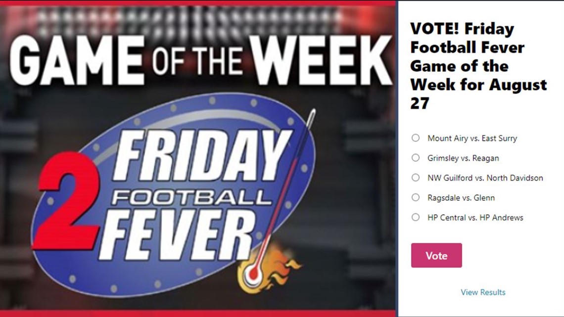 Friday Football Fever Game Of The Week | Vote Now | Wfmynews2.com