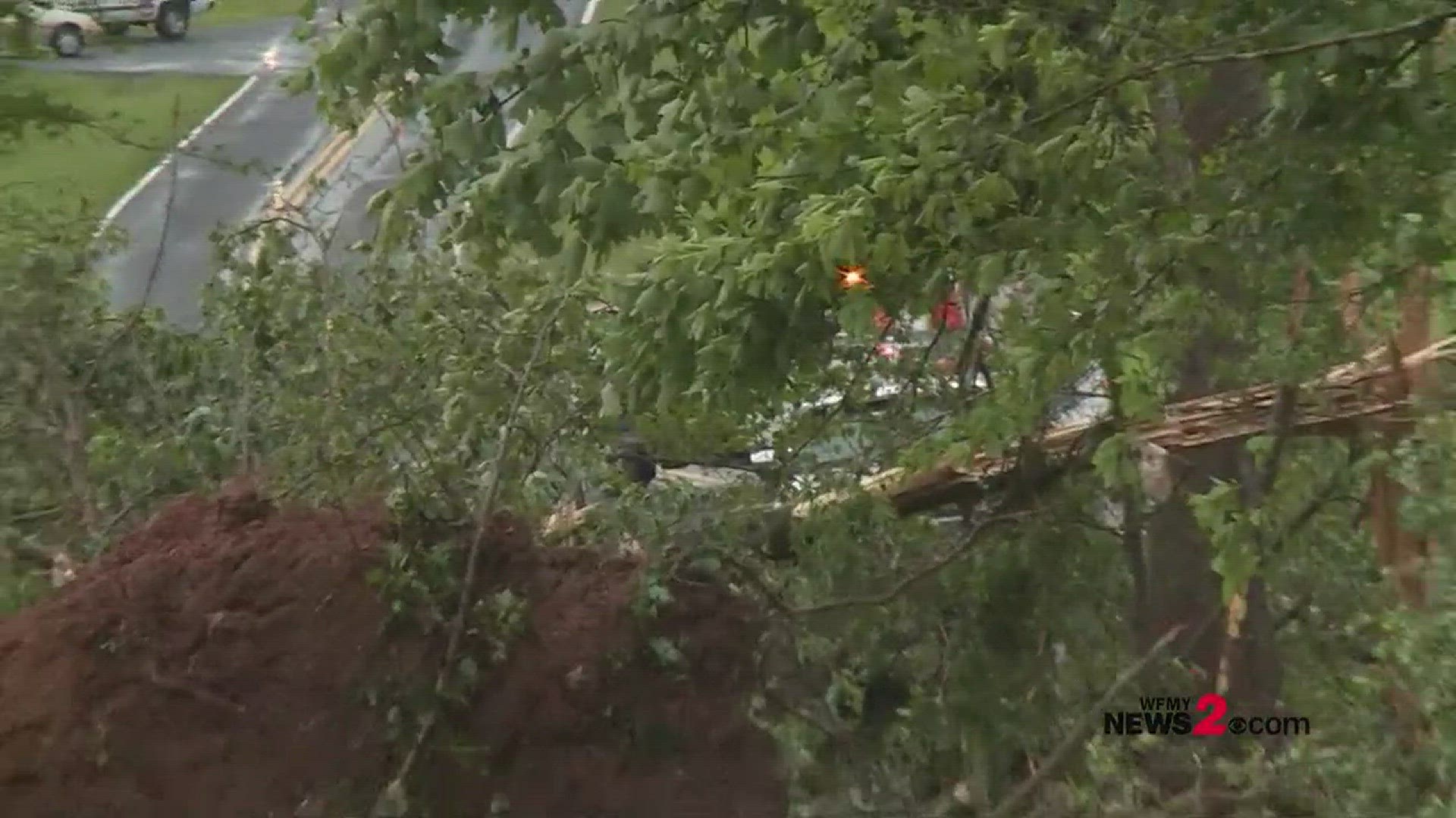 Raw Video Of Davie County Tornado Damage