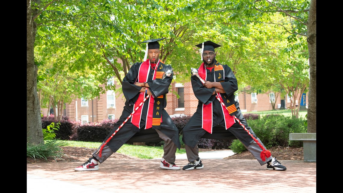 PHOTOS WSSU Drum Majors Strike A Pose For Graduation