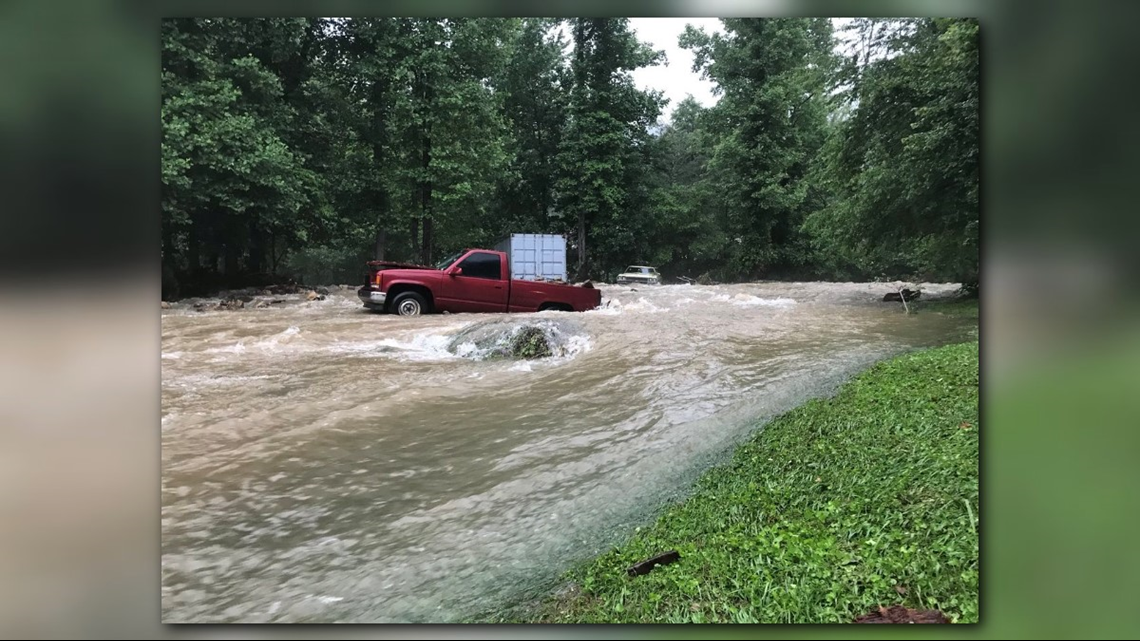 What You Need To Know About Flooding Mudslides In Western Nc Flooding At Flat Creek In Black Mountain Nathan West Photo