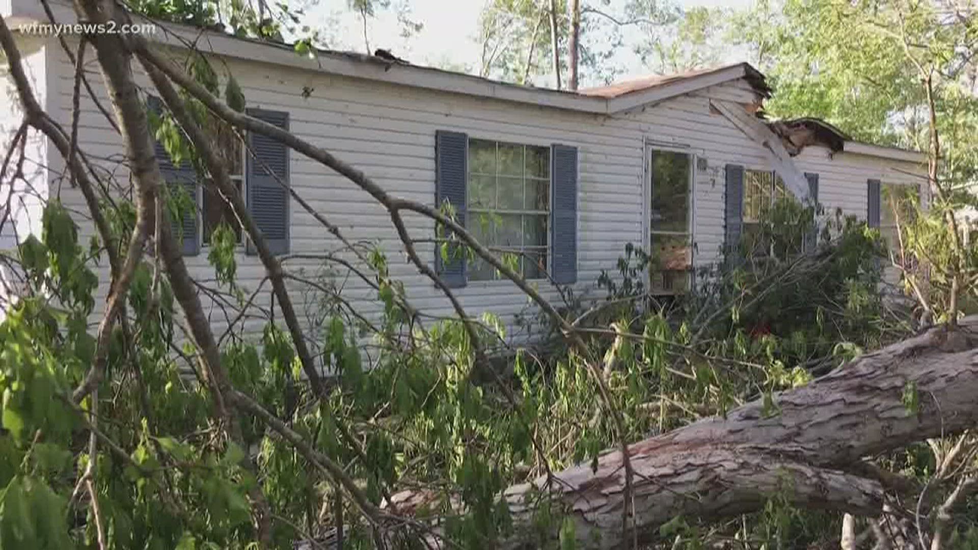 Taylor Hensley said her parents still can't even talk about what happened. Their home was damaged in a tornado.