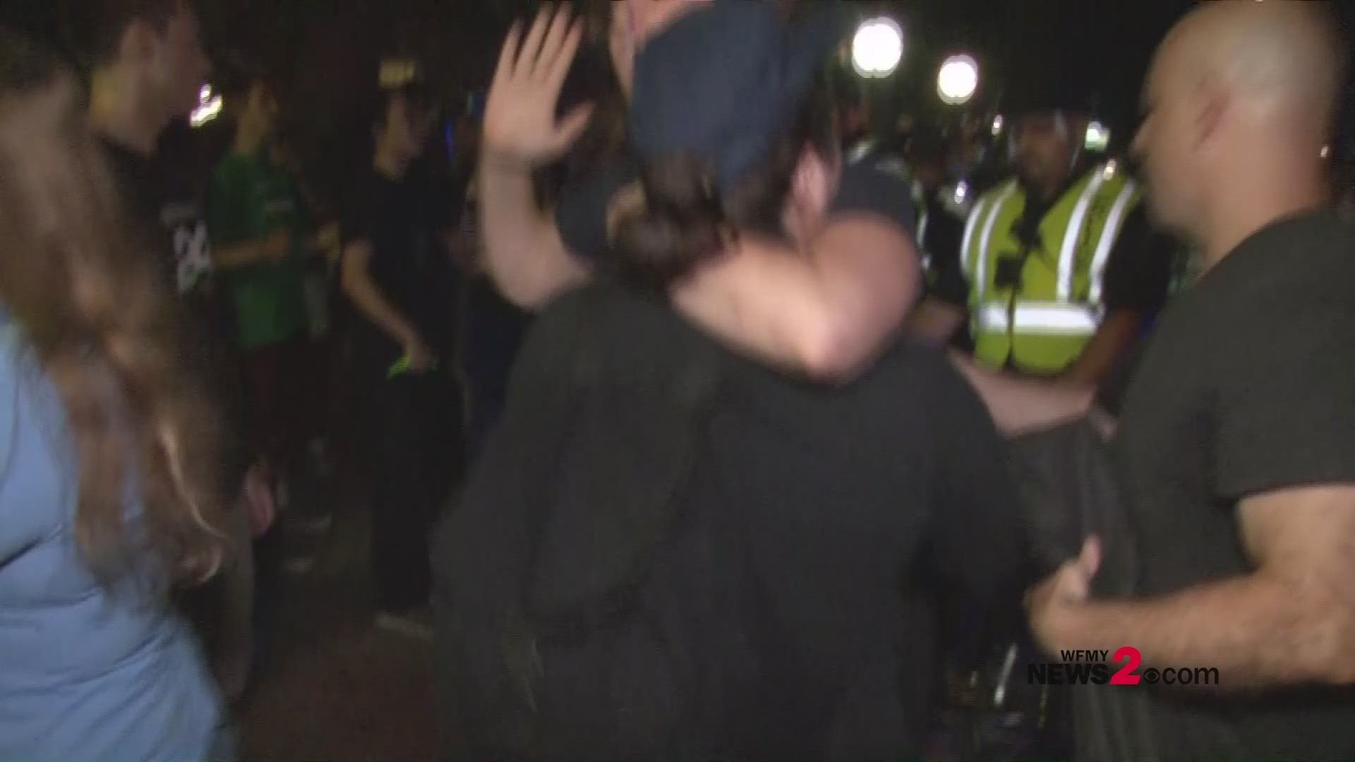 WFMY News 2 was among a crowd of protesters who were pepper sprayed by police as they were enforcing crowd control at the Silent Sam protest at UNC-Chapel Hill