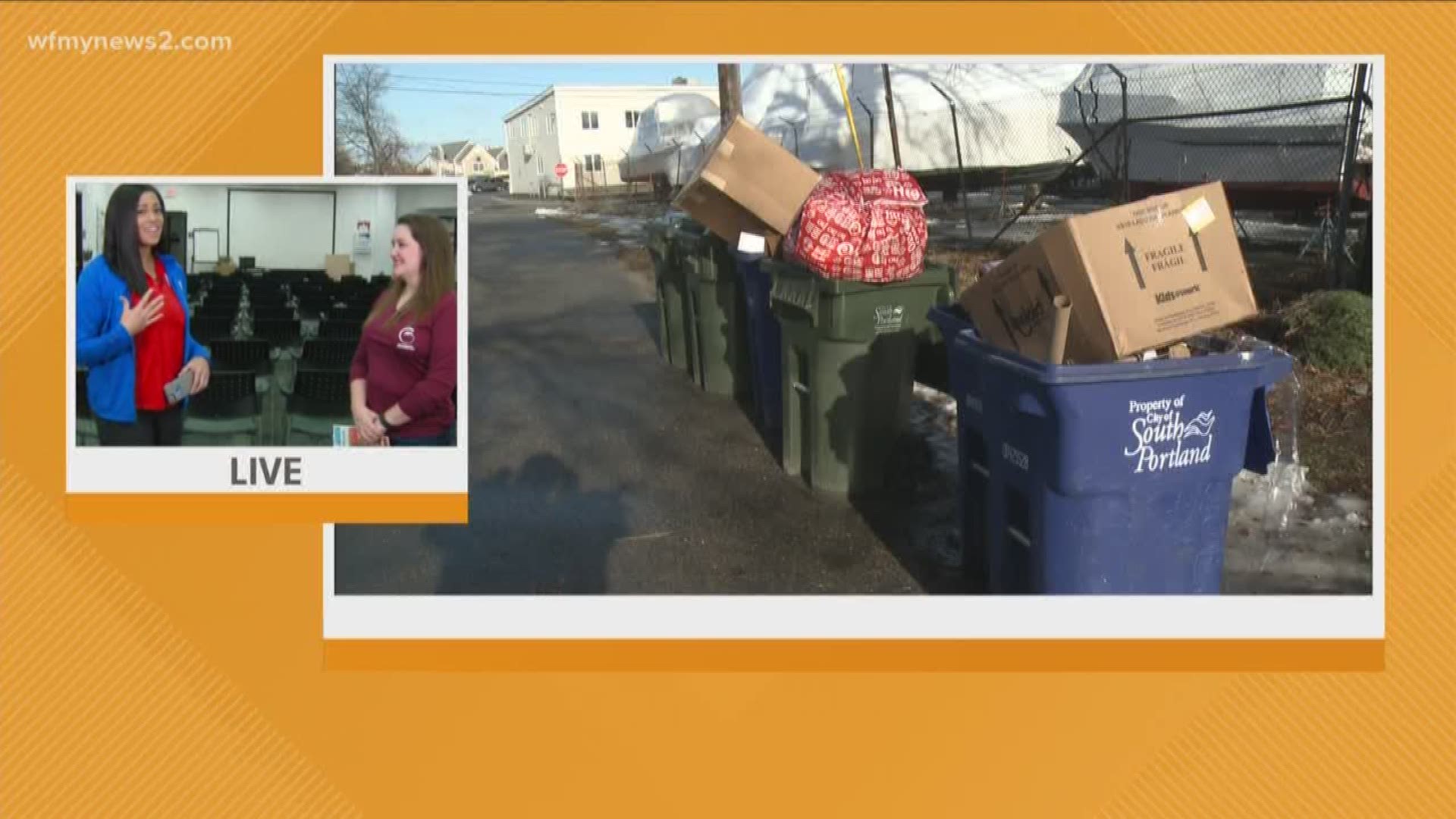 According to the U.S. Environmental Protection Agency, Americans throw away 25-percent more trash during the holiday season.
