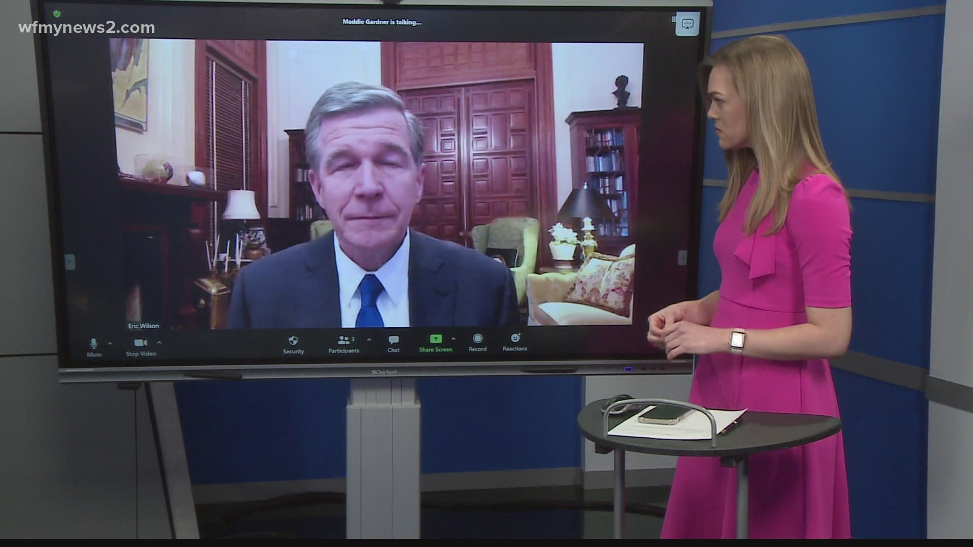 Gov. Cooper talks federal help, vaccines and more in an interview with WFMY News 2’s Maddie Gardner.