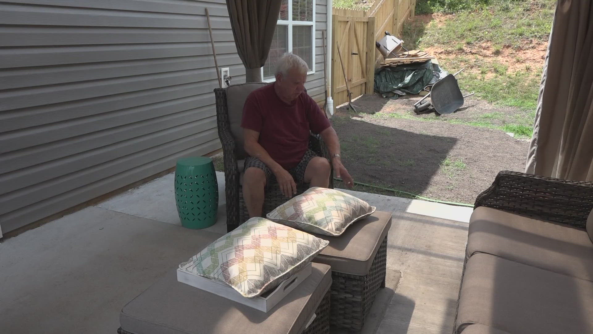 Norman Bourassa was ready to revamp his yard. The work made that a challenge.