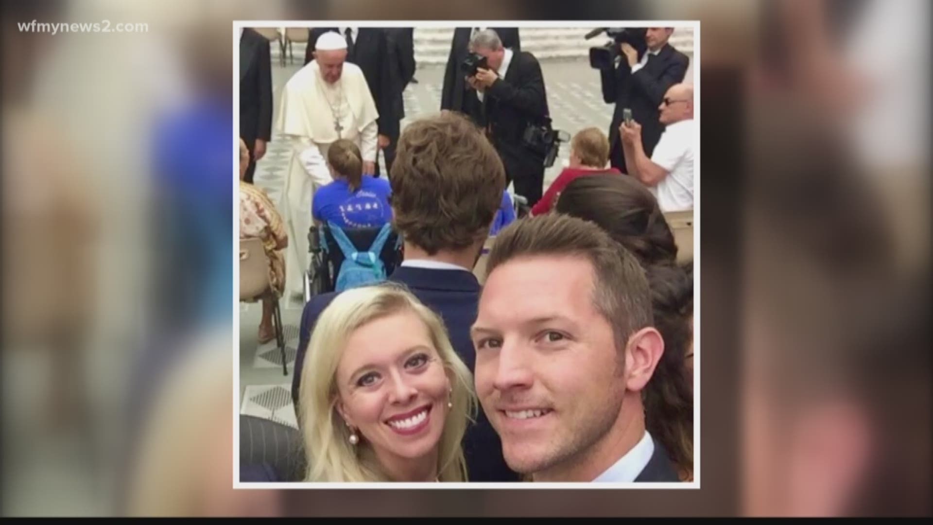 Pope Francis Blesses WFMY's Meghann Mollerus and Husband