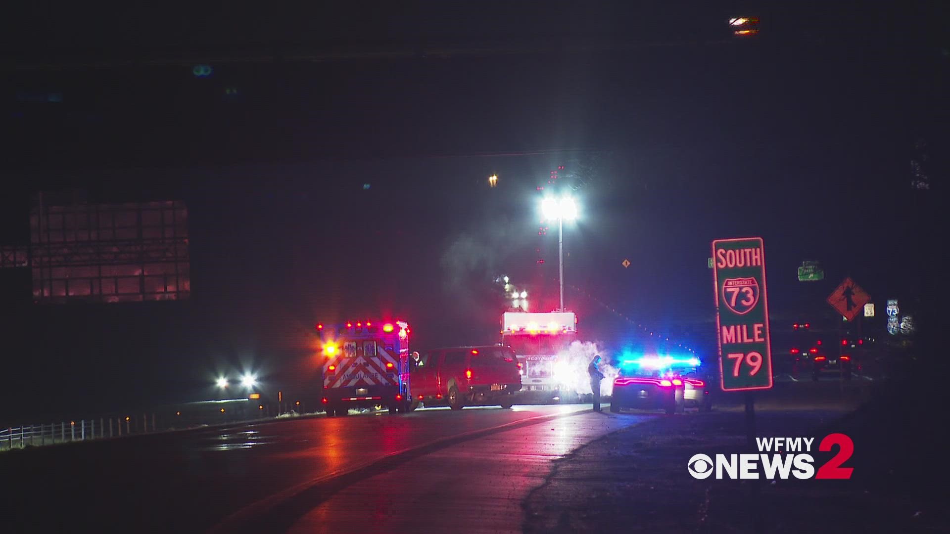 The North Carolina Department of Transportation says the shoulder at Pineview Road, exit 79 has since reopened after closing for almost two hours.