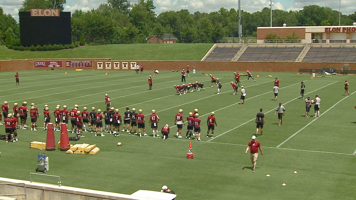 Elon Football Begins Preseason Camp