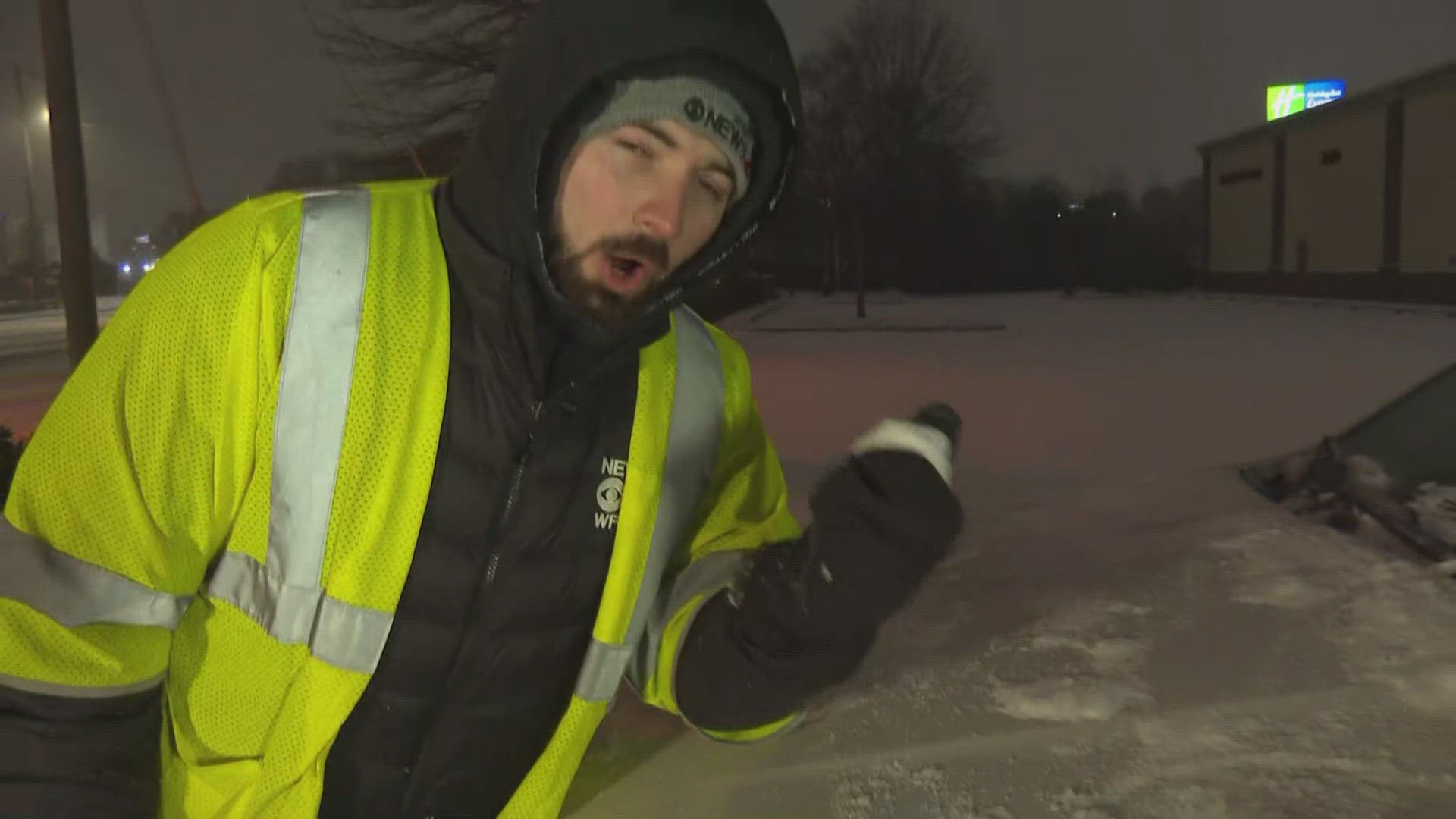 Guilford County crews treating roads amid winter storm | wfmynews2.com