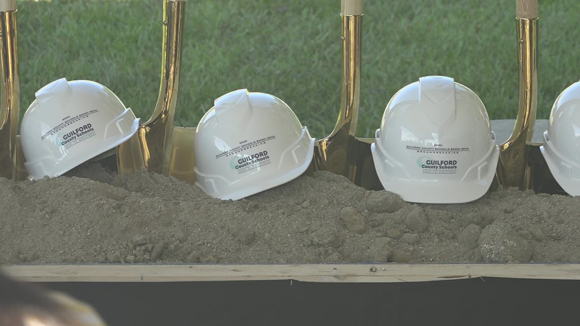 Guilford County Schools break ground on three new school buildings