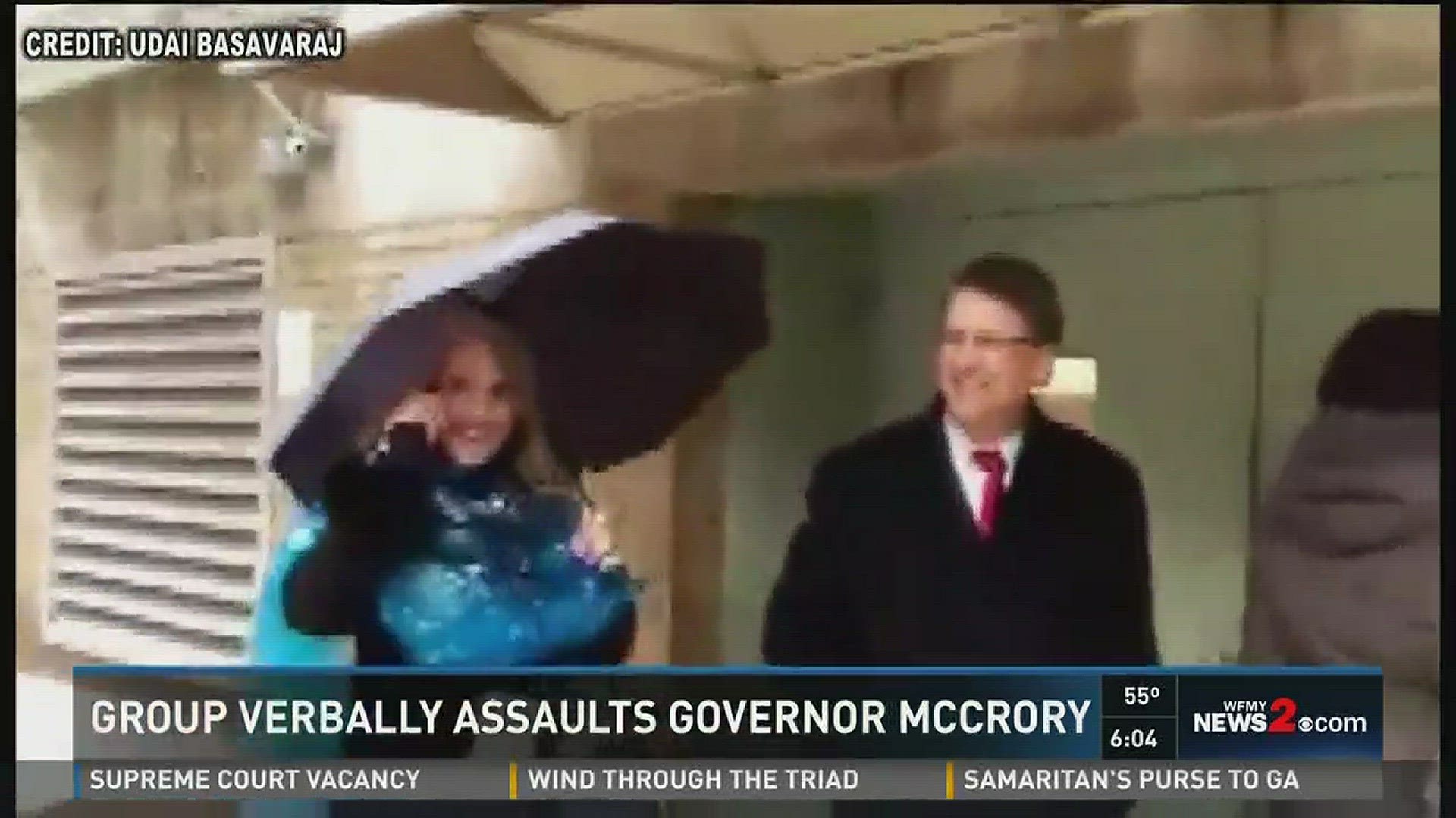 Group Follows, Yells At Governor McCrory in D.C.