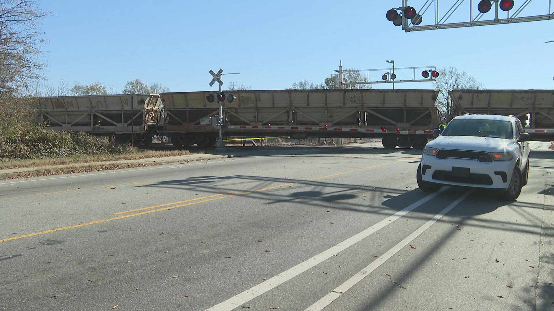 The fire department said they got a call around 10:40 a.m. about the crash.