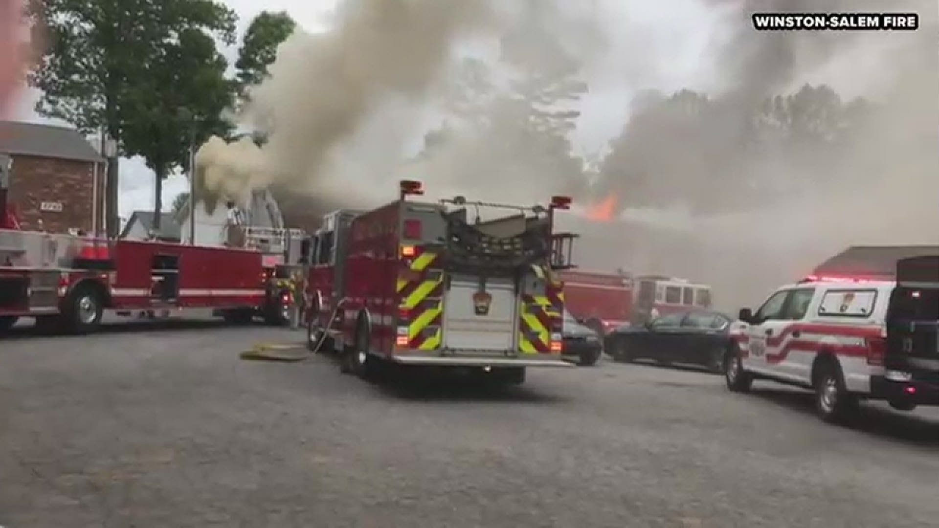 Winston-Salem apartment fire floods streets with smoke | wfmynews2.com