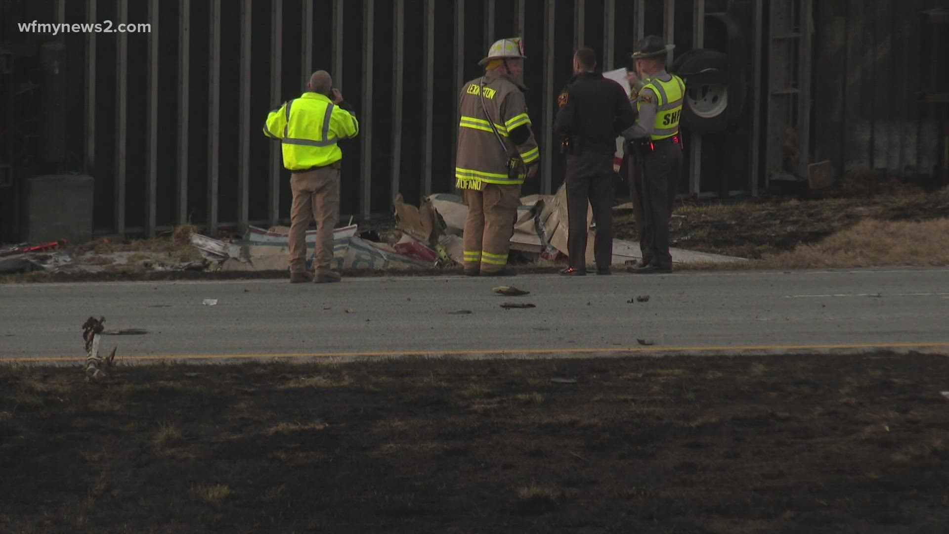 The pilot, identified as 43-year-old Raymond Ackley of Charlotte, died on the scene.