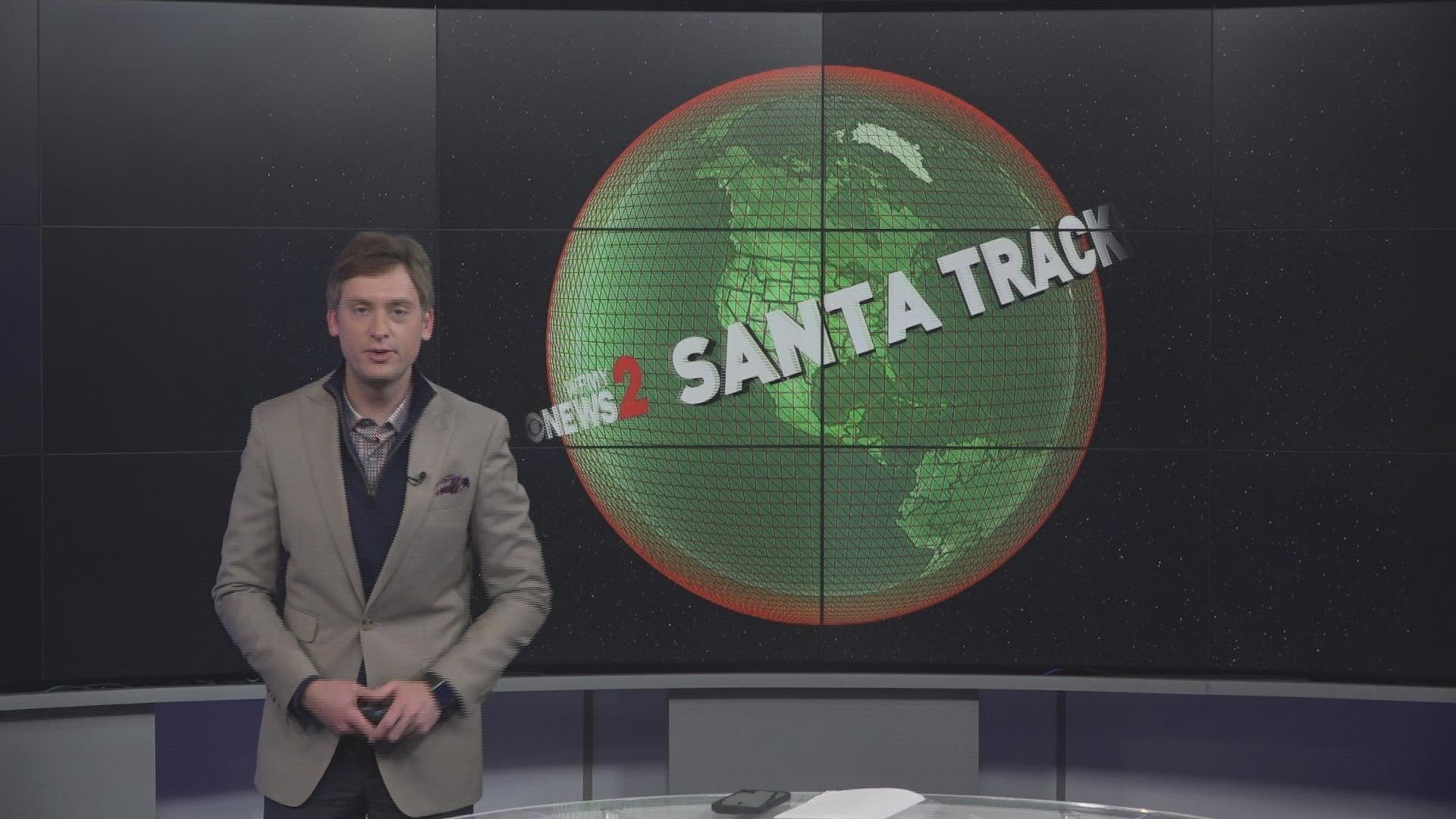 Latest update from Santa and his elves as he delivers presents worldwide