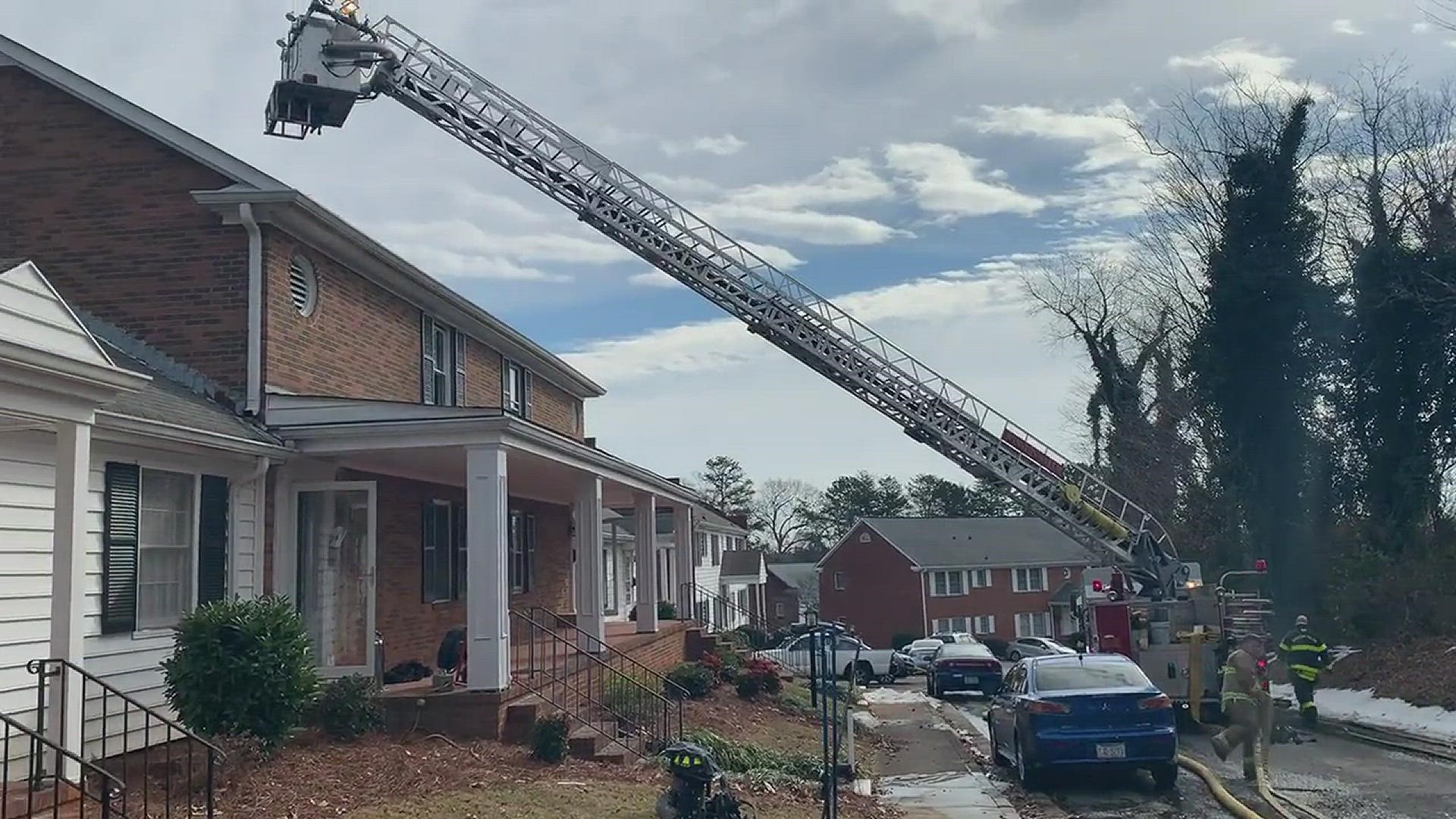 Winston-Salem firefighters put out a house fire started by unattended cooking.