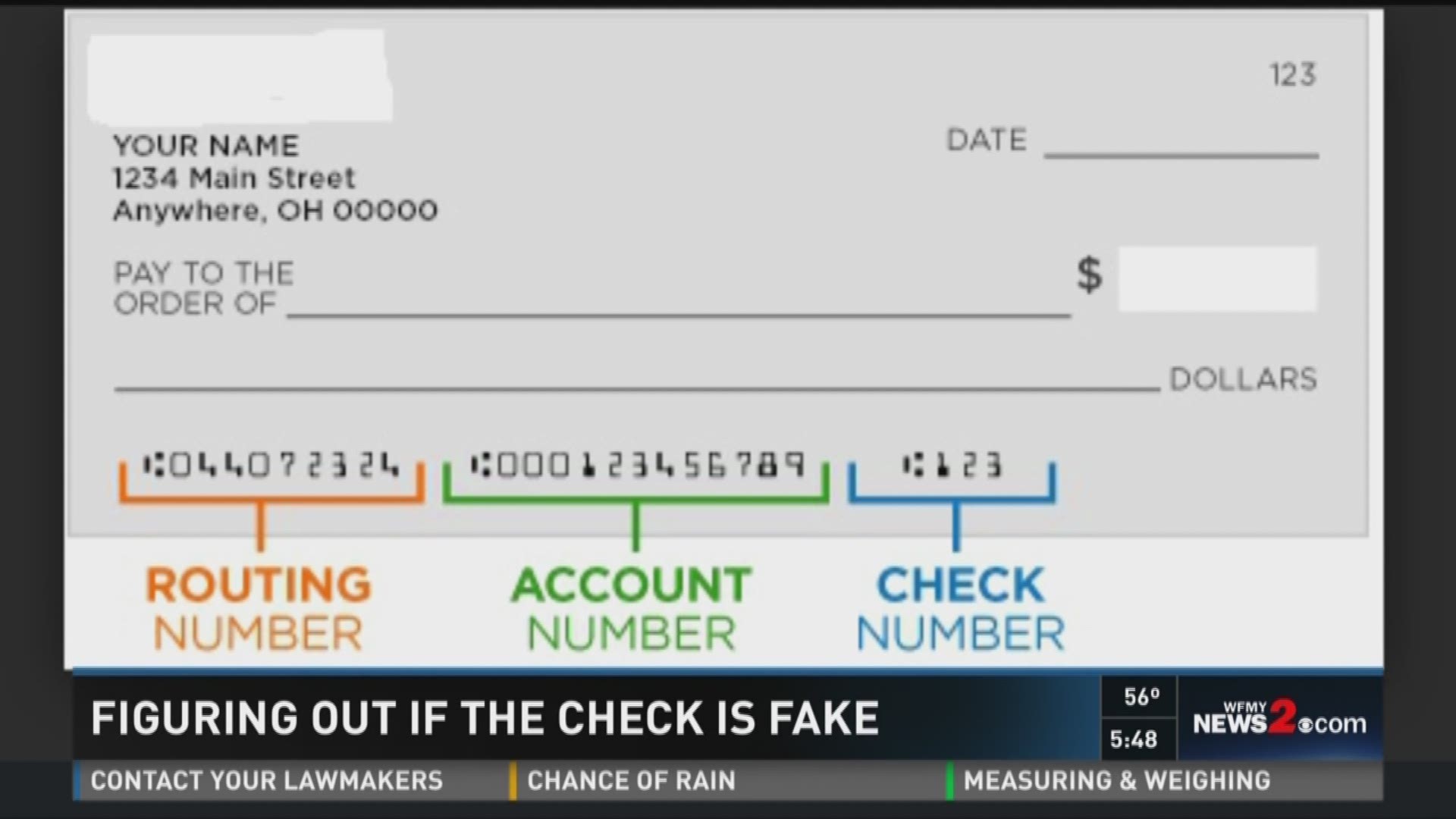 How You Know A Check Is Fake | wfmynews2.com