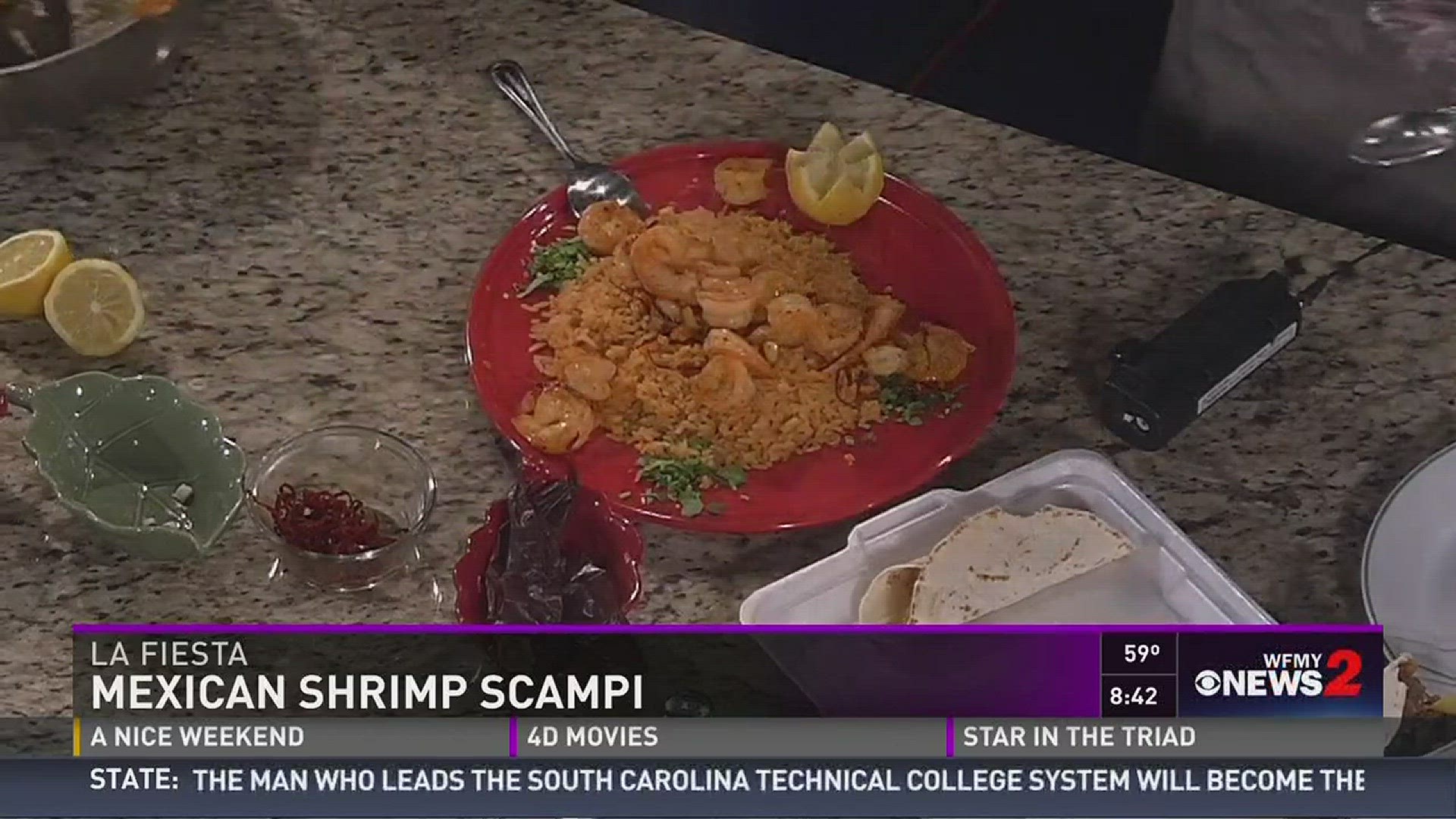 La Fiesta: Mexican Shrimp Scampi