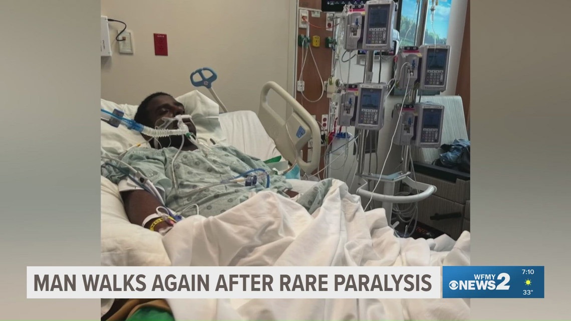 Man walks again after rare paralysis | wfmynews2.com