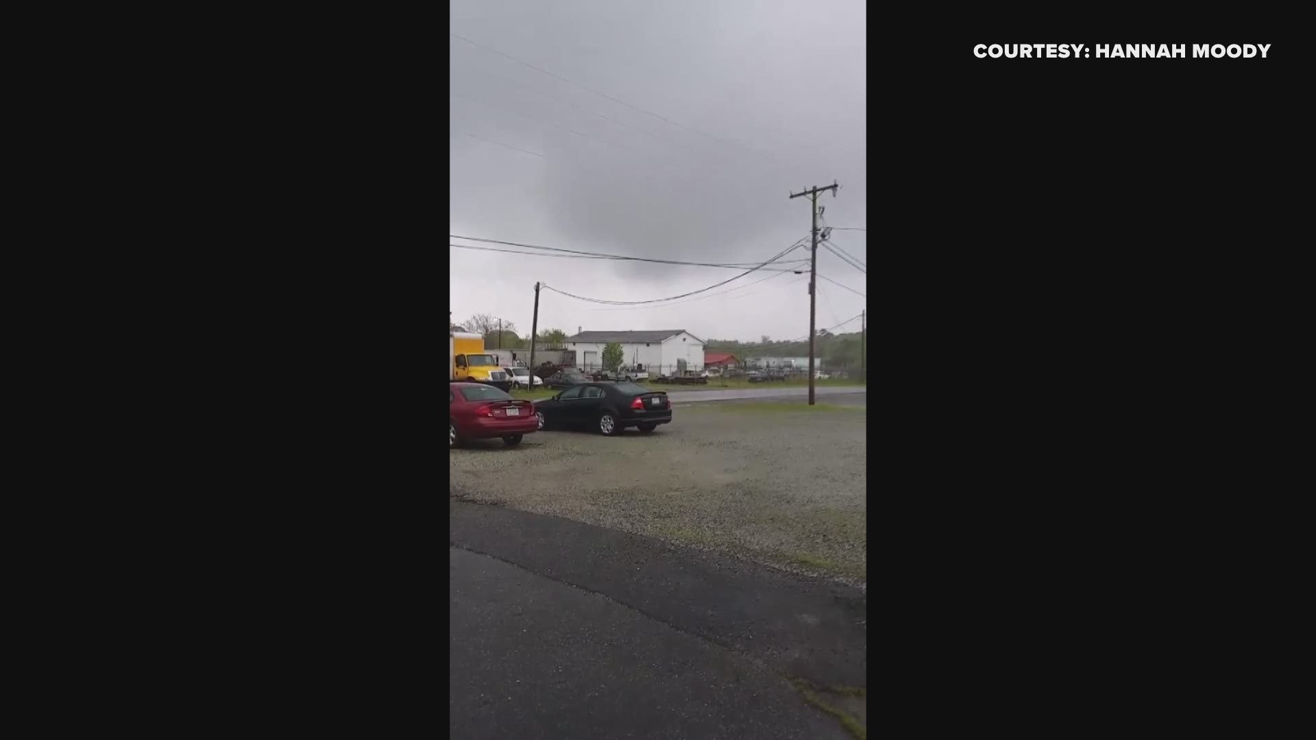 Video of an apparent funnel cloud during a tornado warned storm in Alamance County. This was at the corner of North Church Street and Hollar Drive in Haw River. Courtesy: Hannah Moody