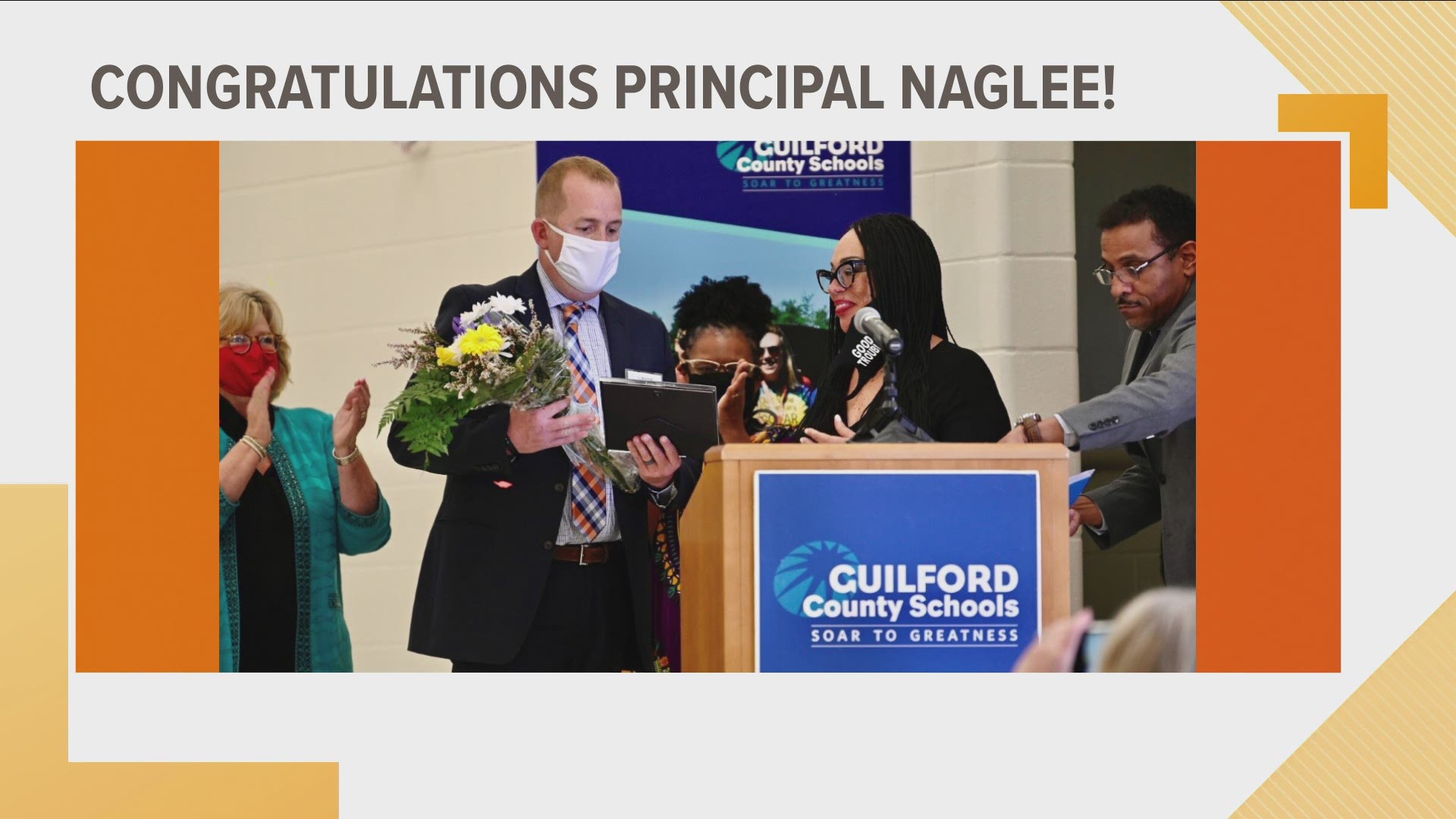 GCS named Erik Naglee as the 2020-2021 principal of the year.
