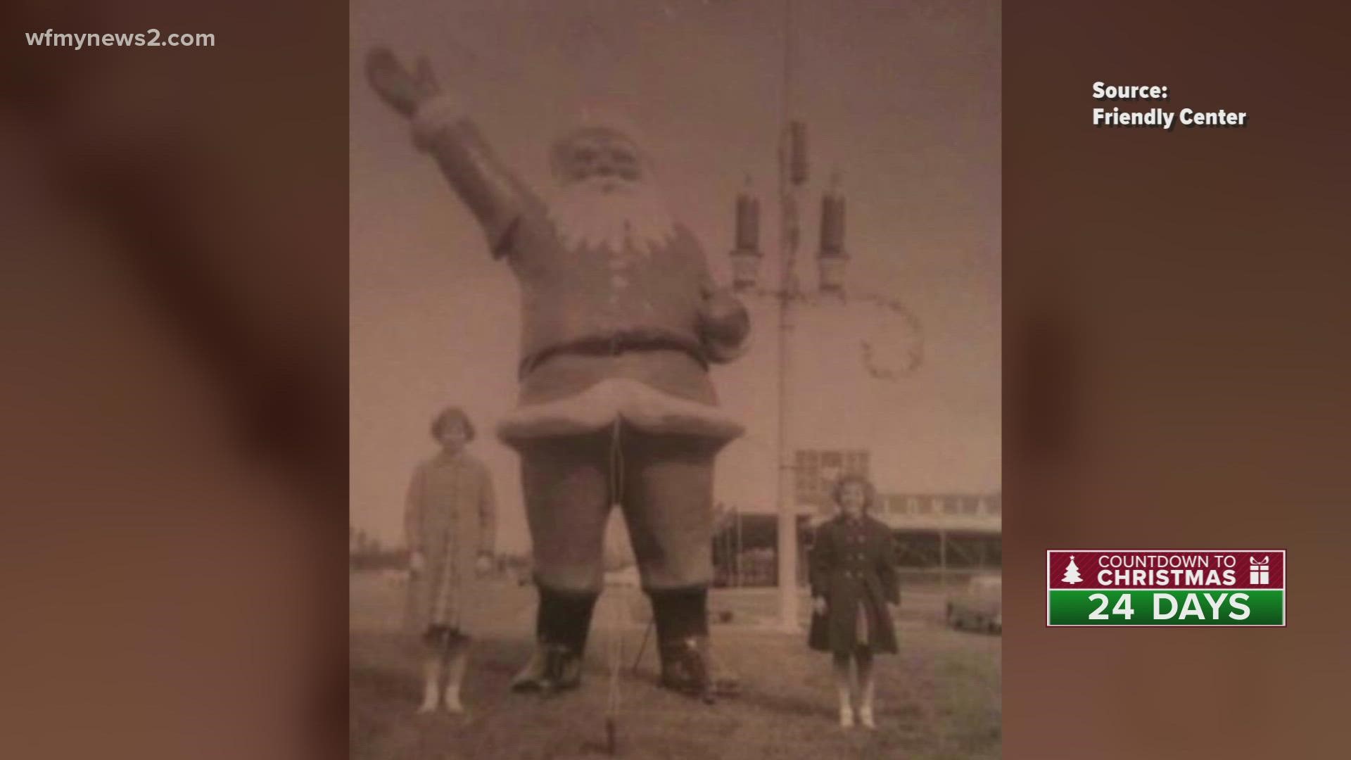 The Waving Santa at the Friendly Center has been an icon for over 62 years.