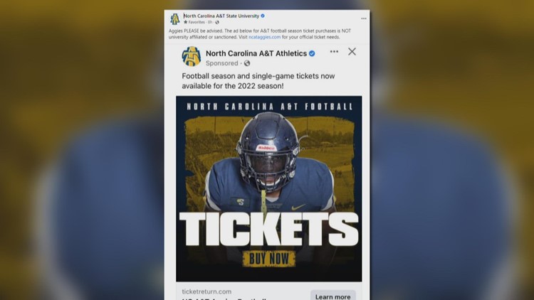 NC A&T warns about football ticket scam going around on Facebook
